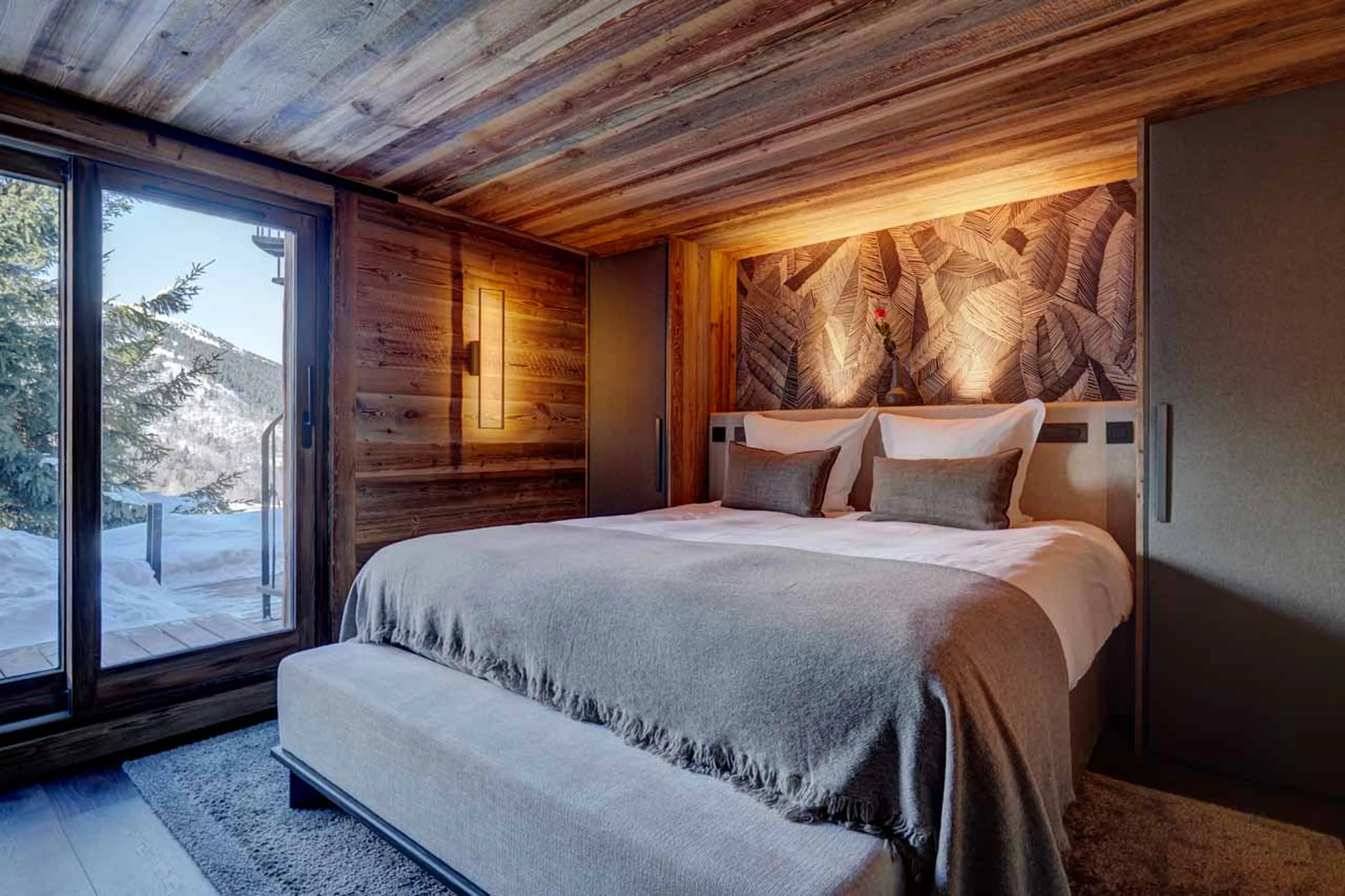 Twin or double room at Chalet Menor in Meribel