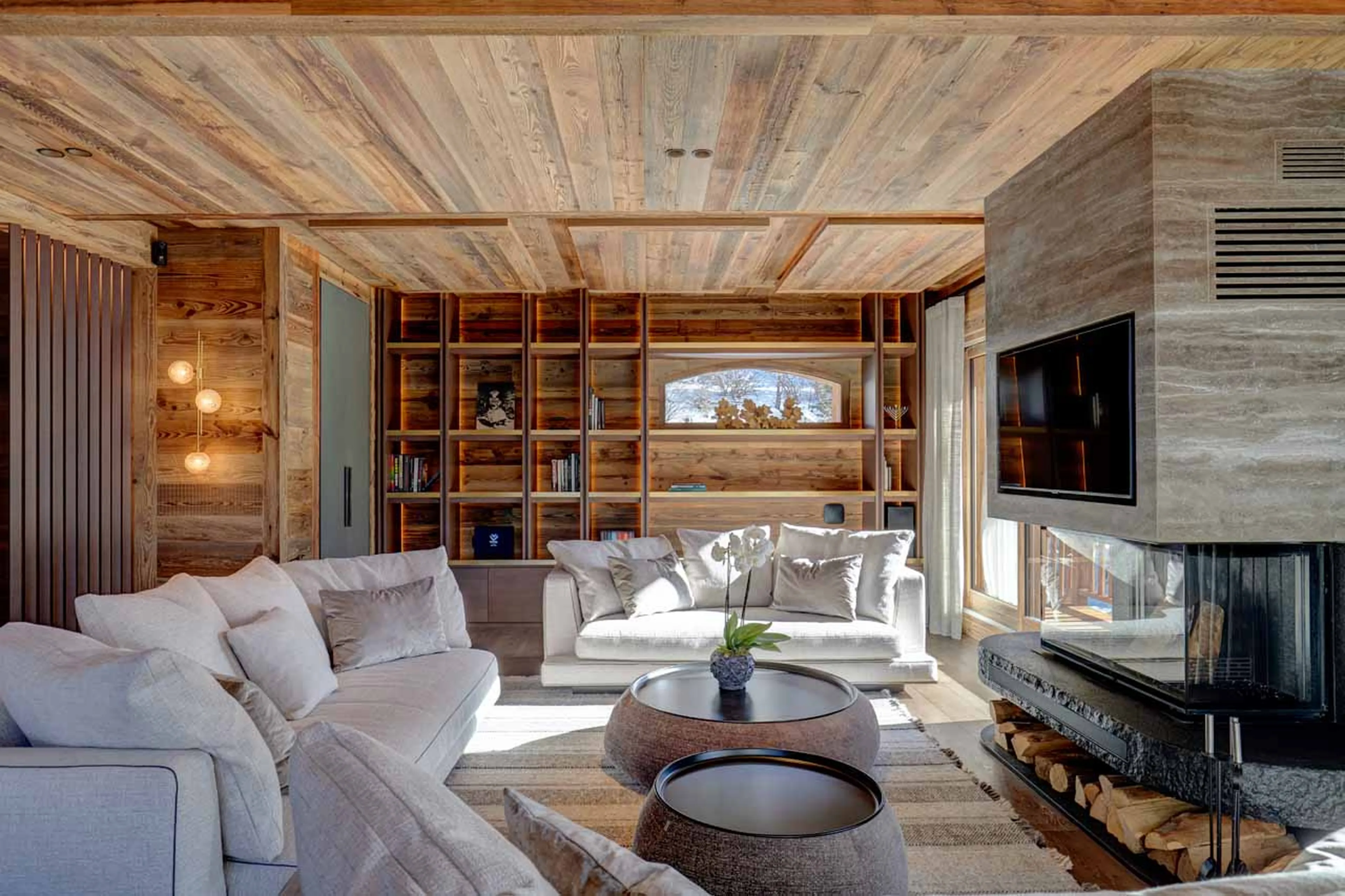 Living room at Chalet Menor in Meribel