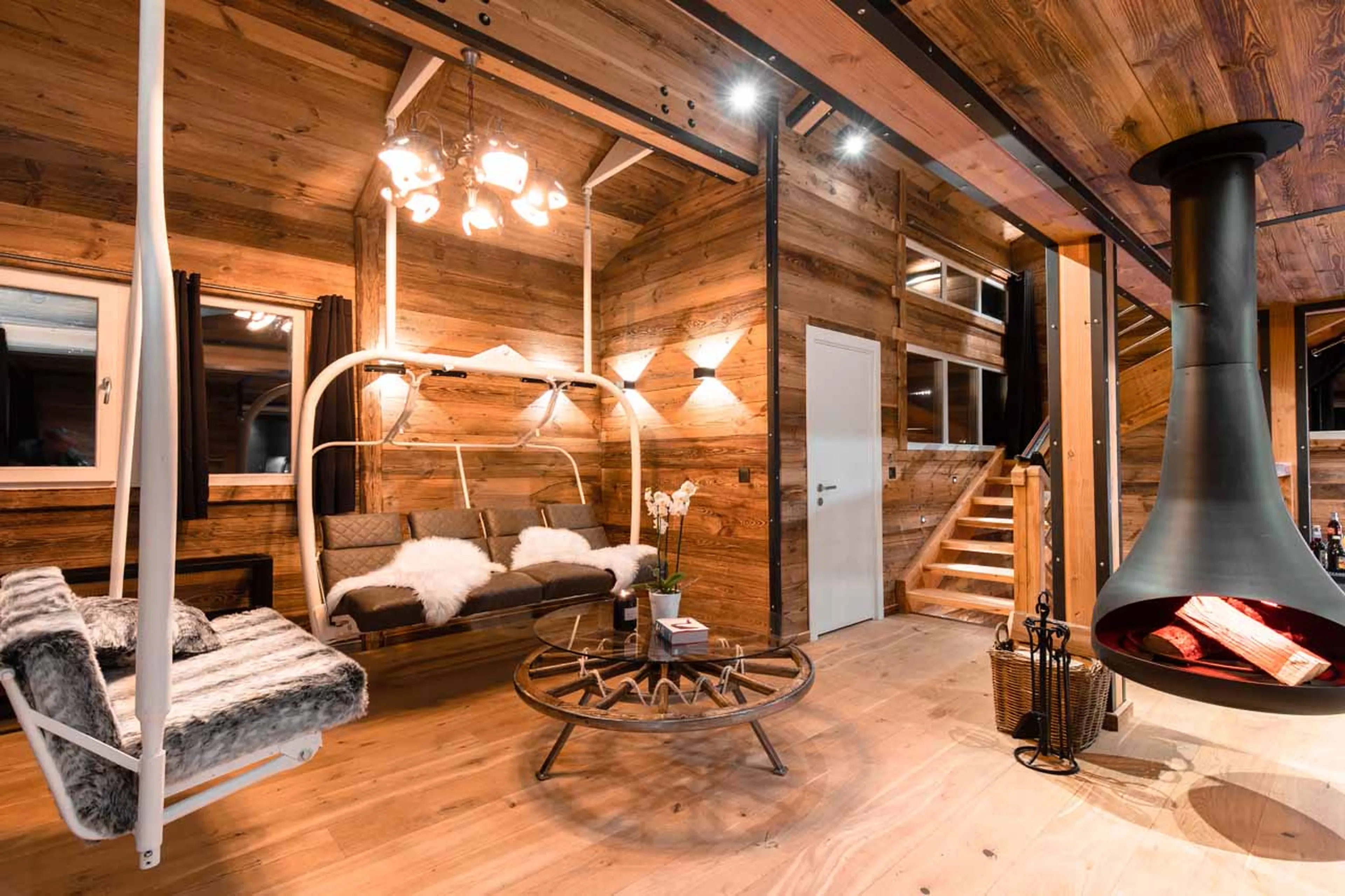 Living room at Chalet Merveilles in Tignes