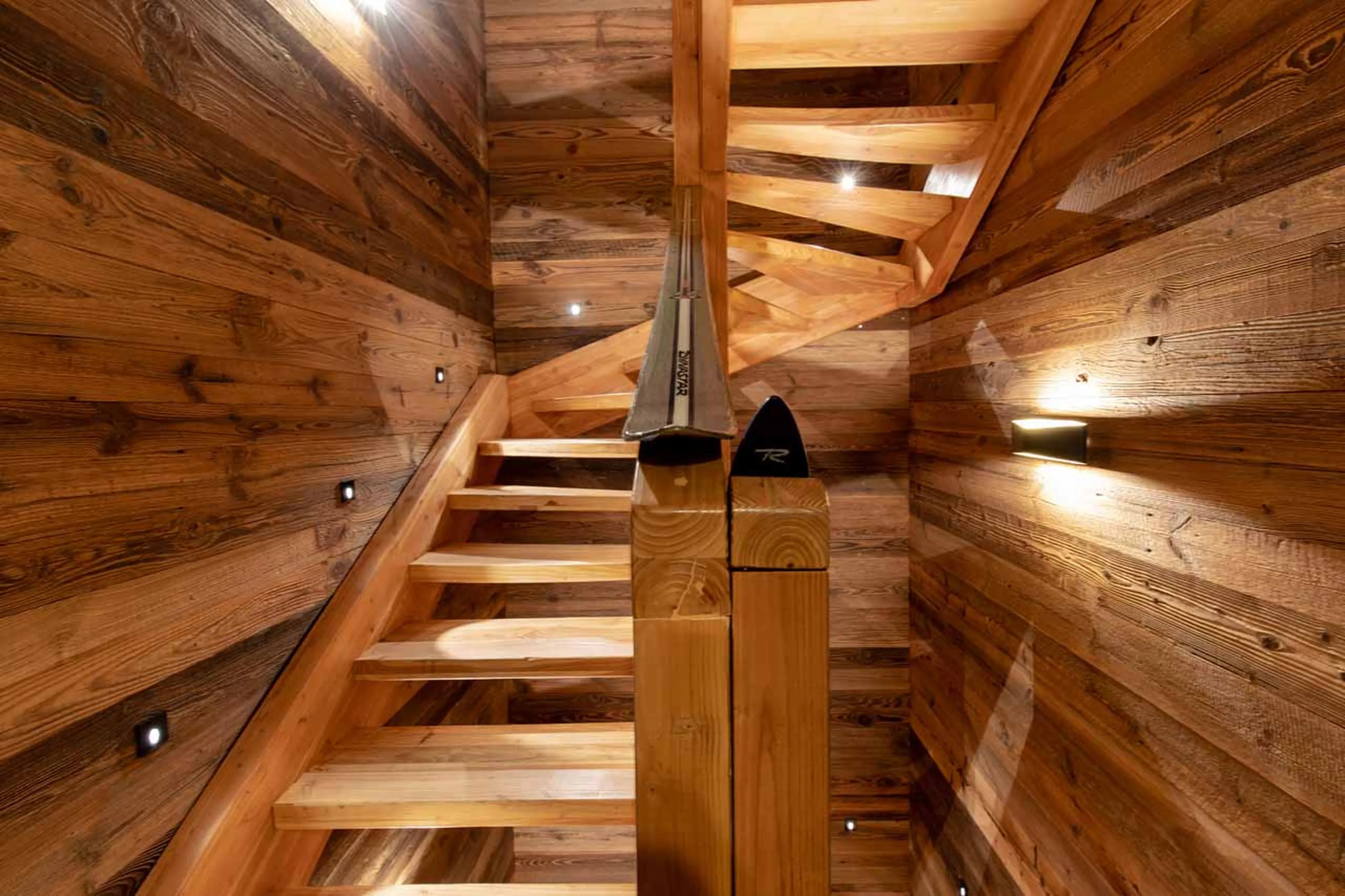 Staircase at  Chalet Merveilles in Tignes