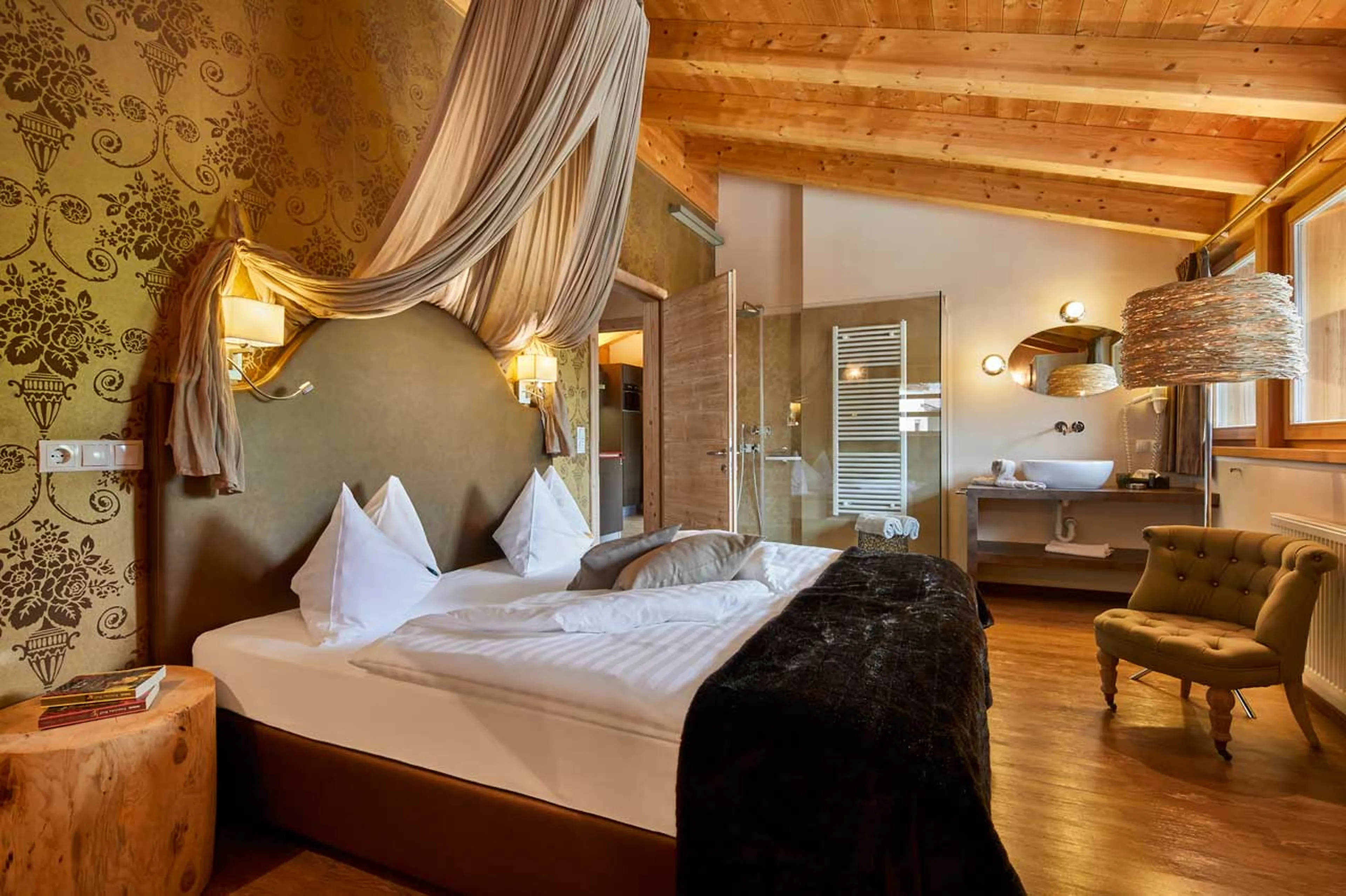 Bedroom five at Chalet Mi Amur in Alta Badia