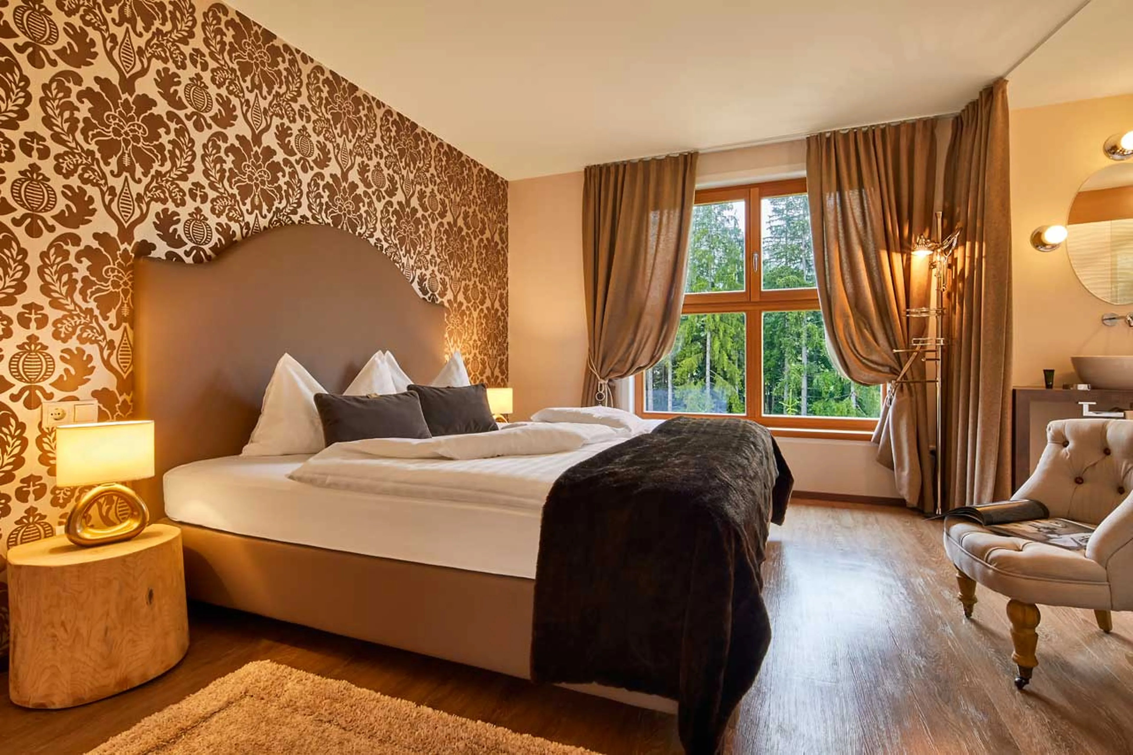 Bedroom four at Chalet Mi Amur in Alta Badia