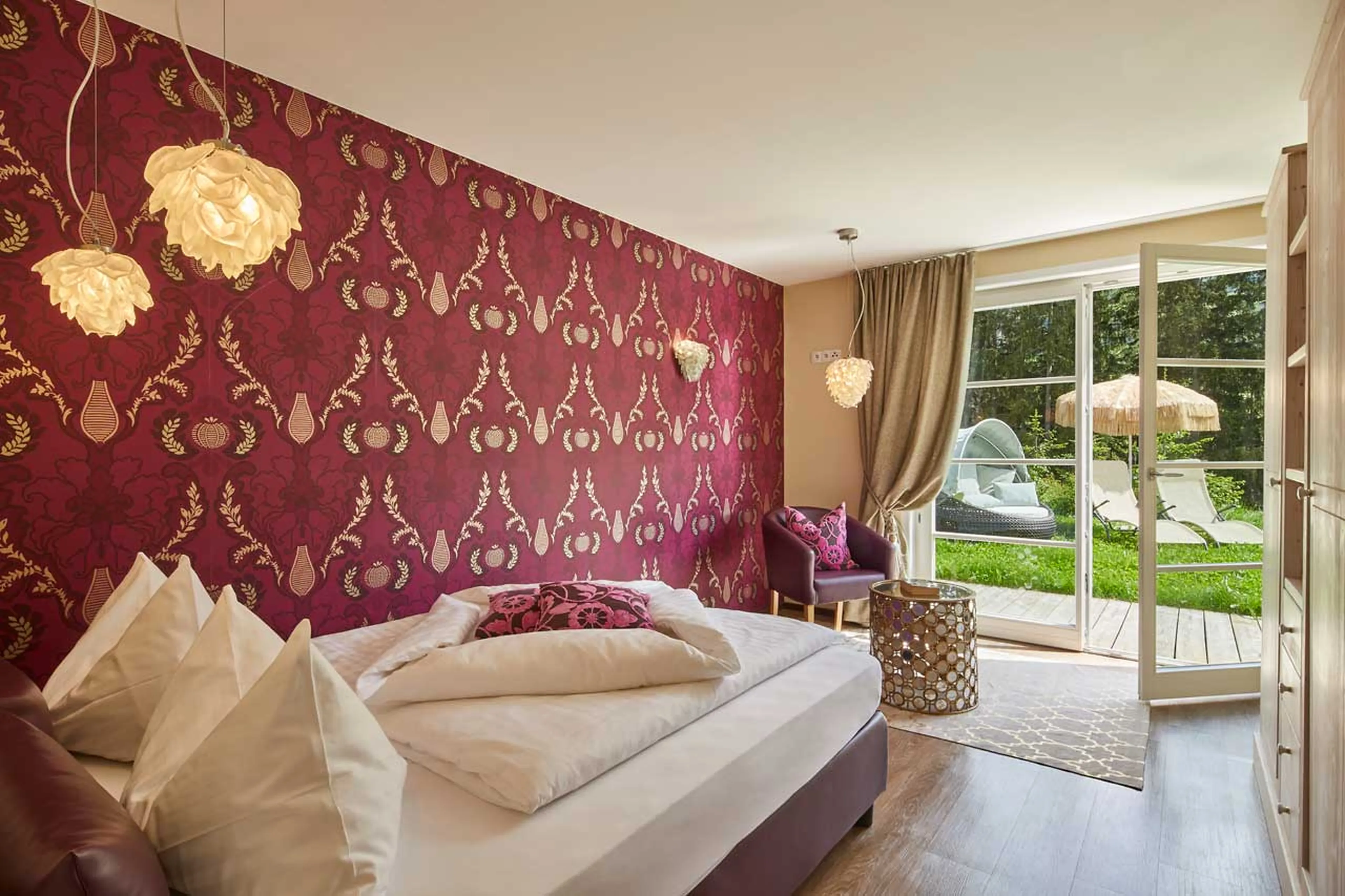 Bedroom three at Chalet Mi Amur in Alta Badia