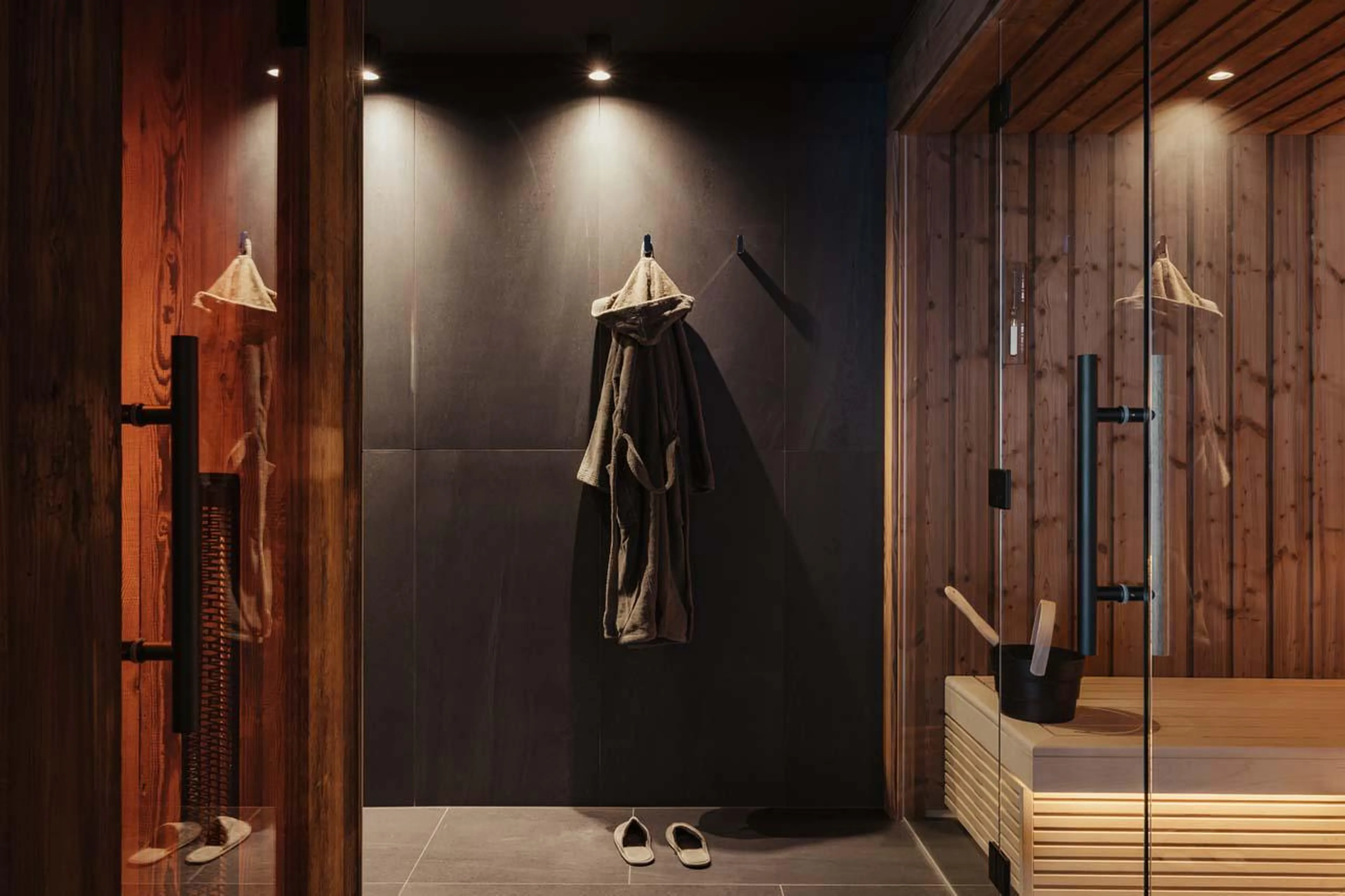 Spa with bio sauna and infrared cabin at Chalet Mile 1 in Val Gardena
