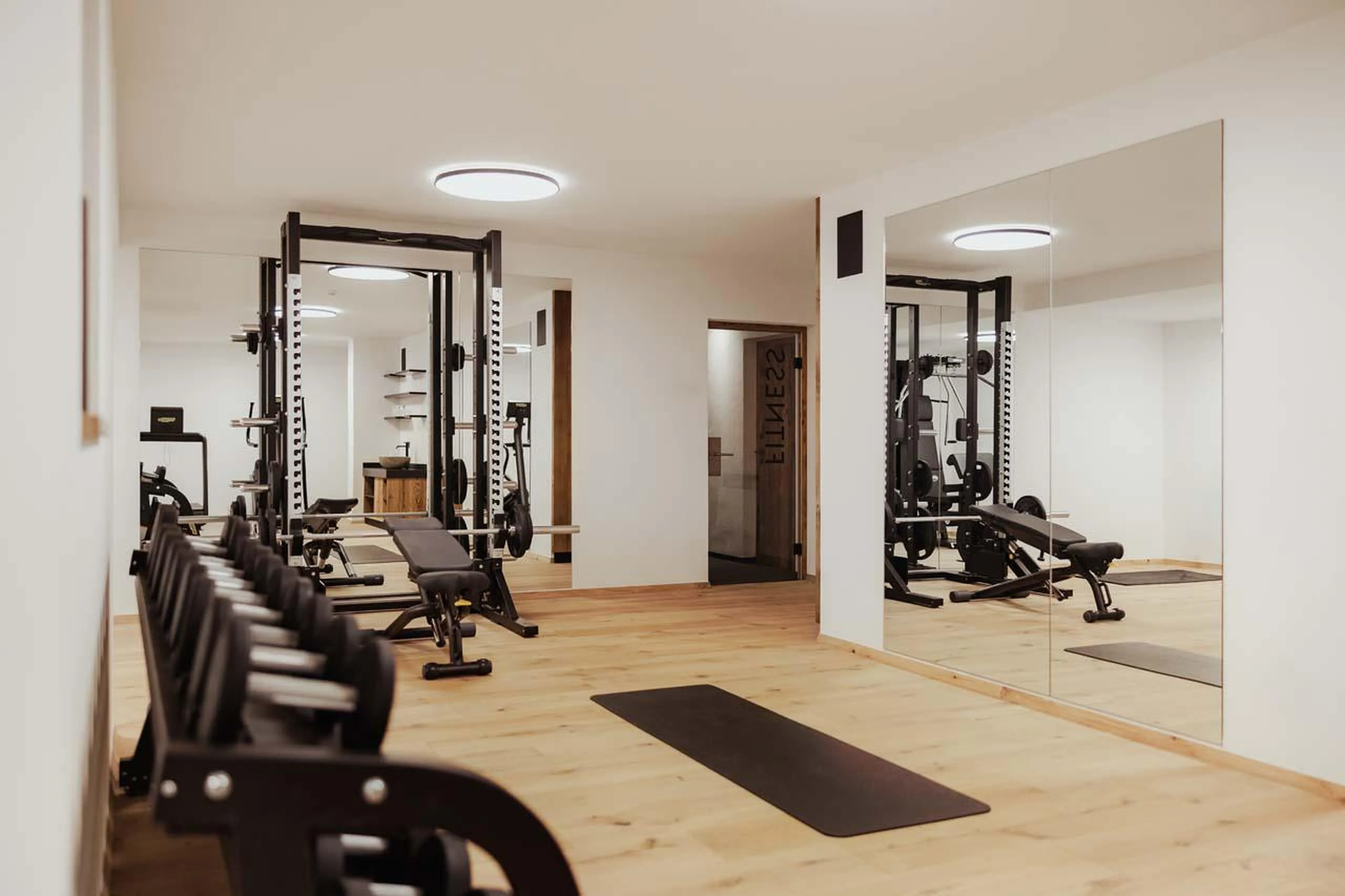 Gym shared between Chalet Mile 1 and 2 at Chalet Mile 2 in Val Gardena