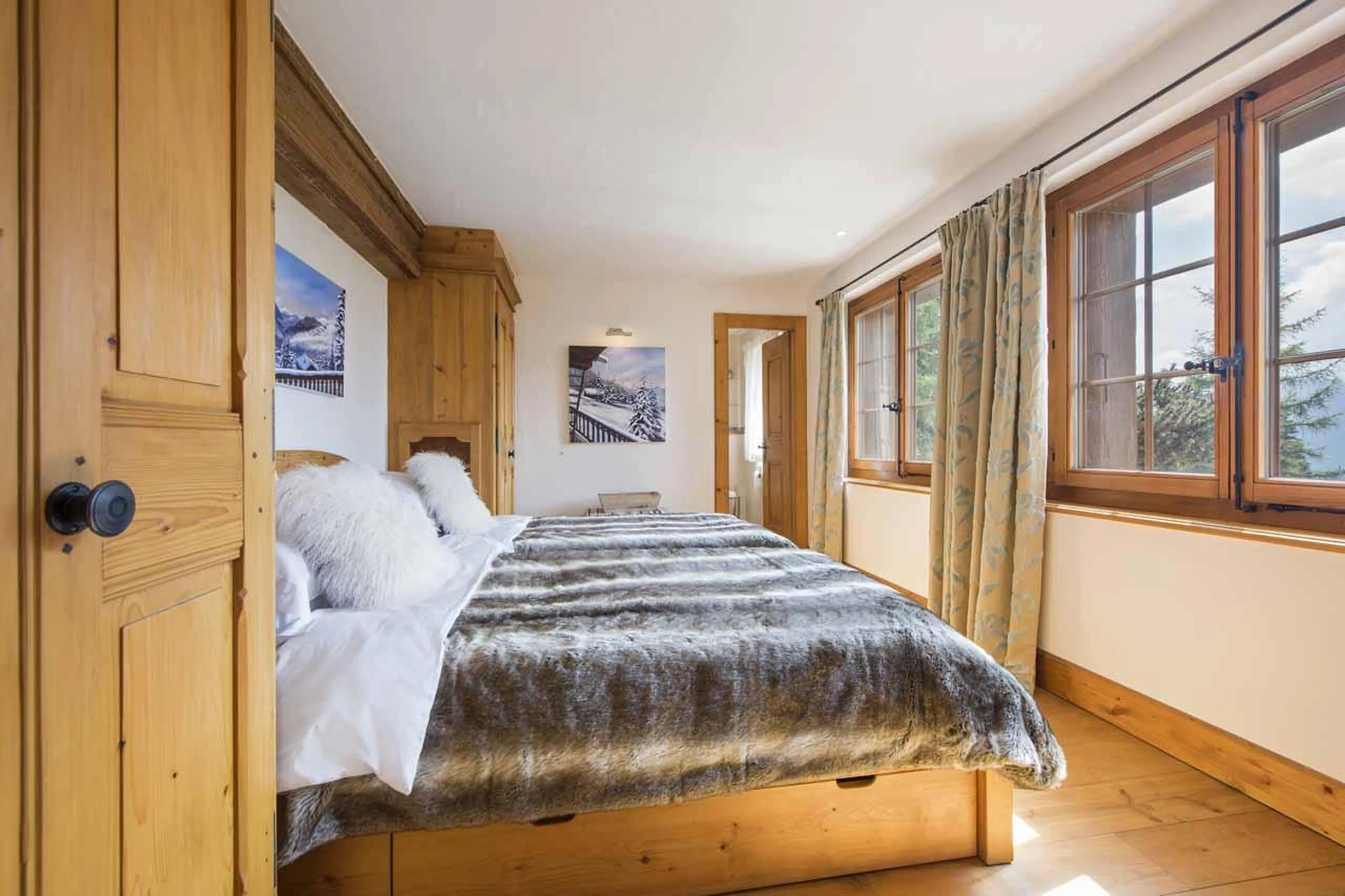Bedroom four at Chalet Milou in Verbier