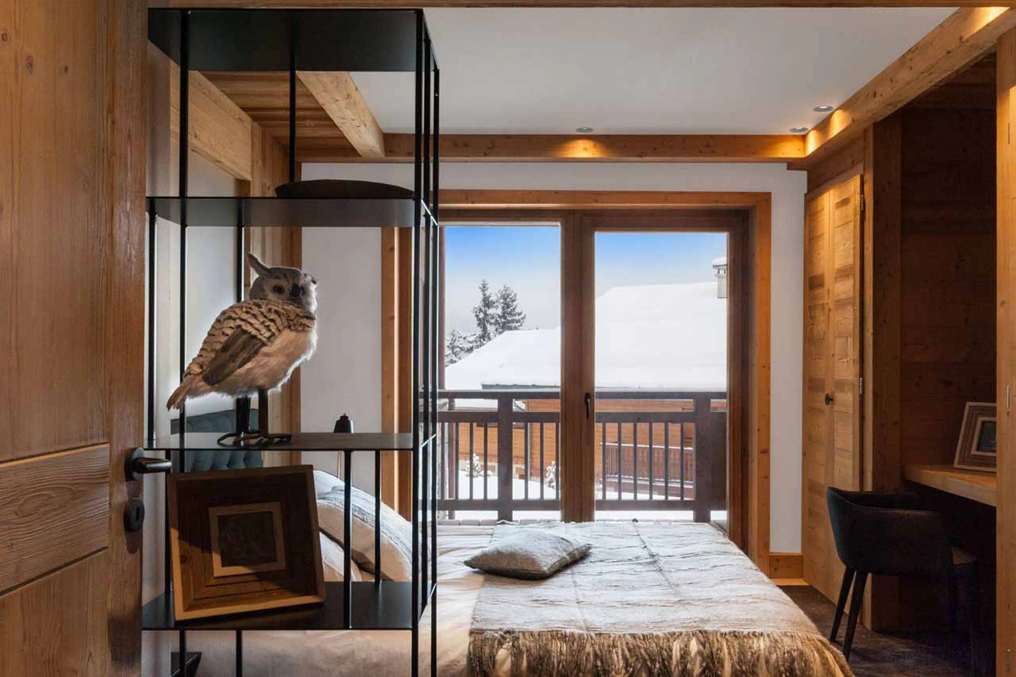 Bedroom three at Chalet Monch in Courchevel 1550