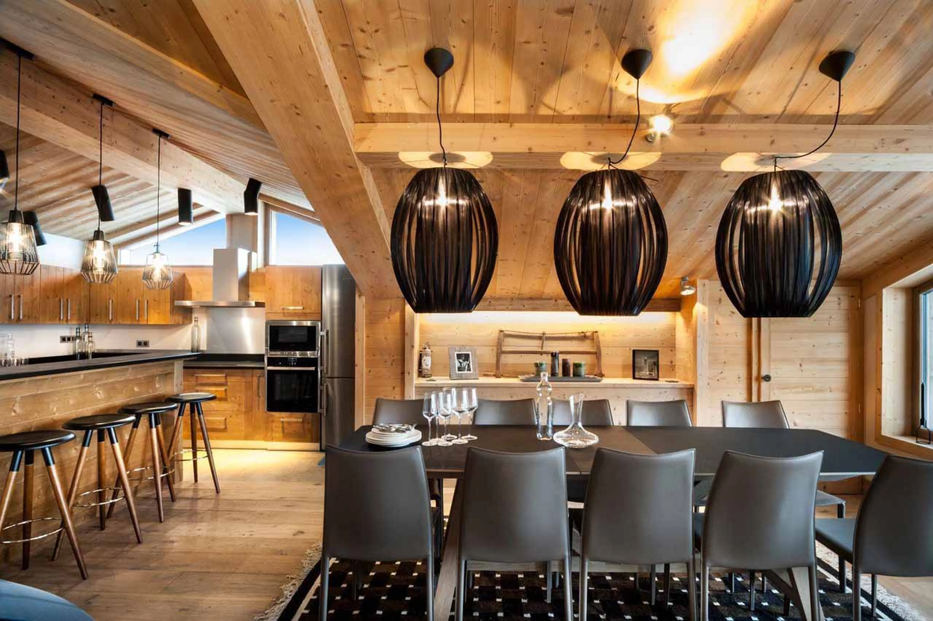 Dining room at Chalet Monch in Courchevel 1550