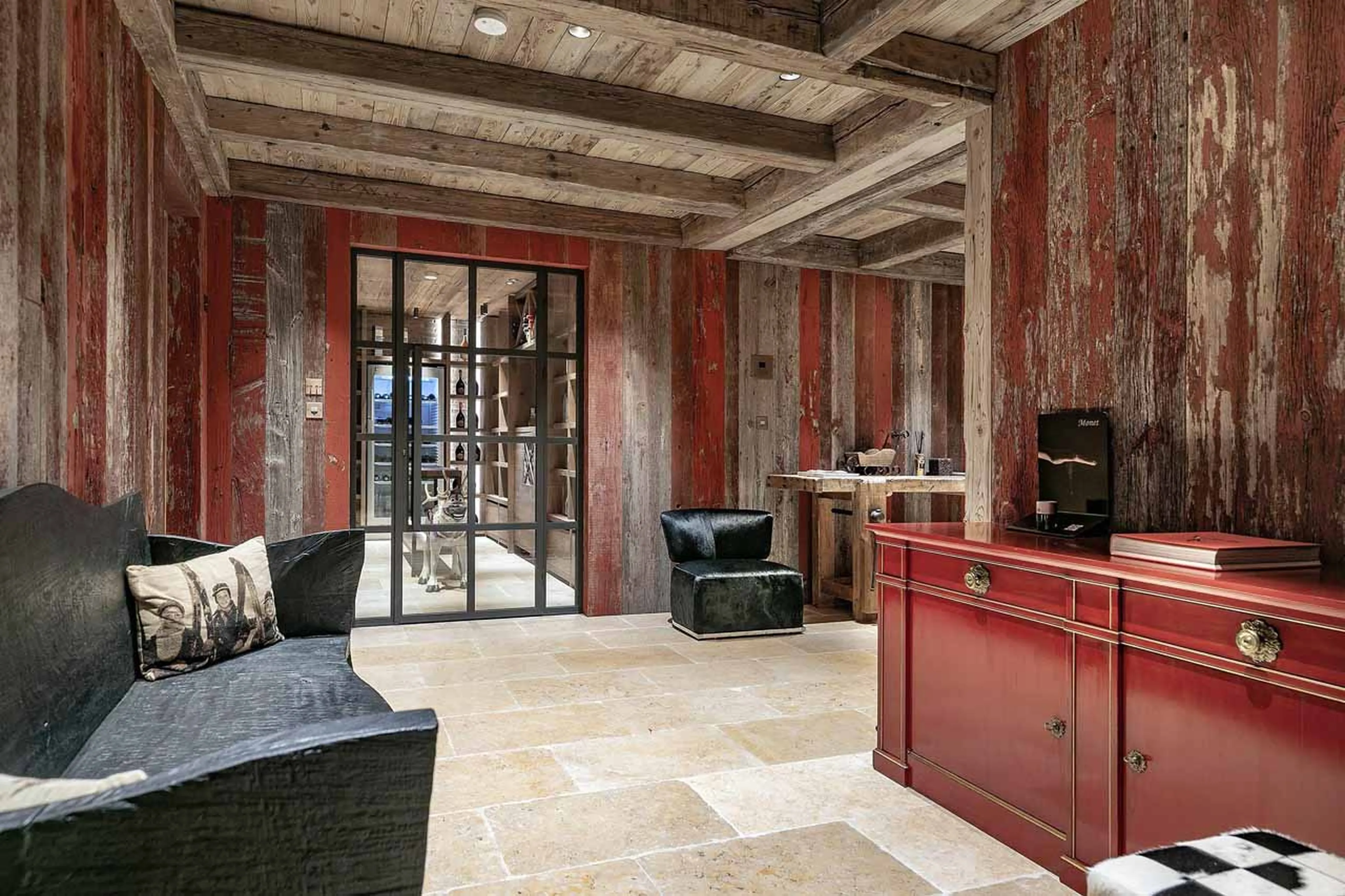 Wine cellar at Chalet Monet in Courchevel 1850