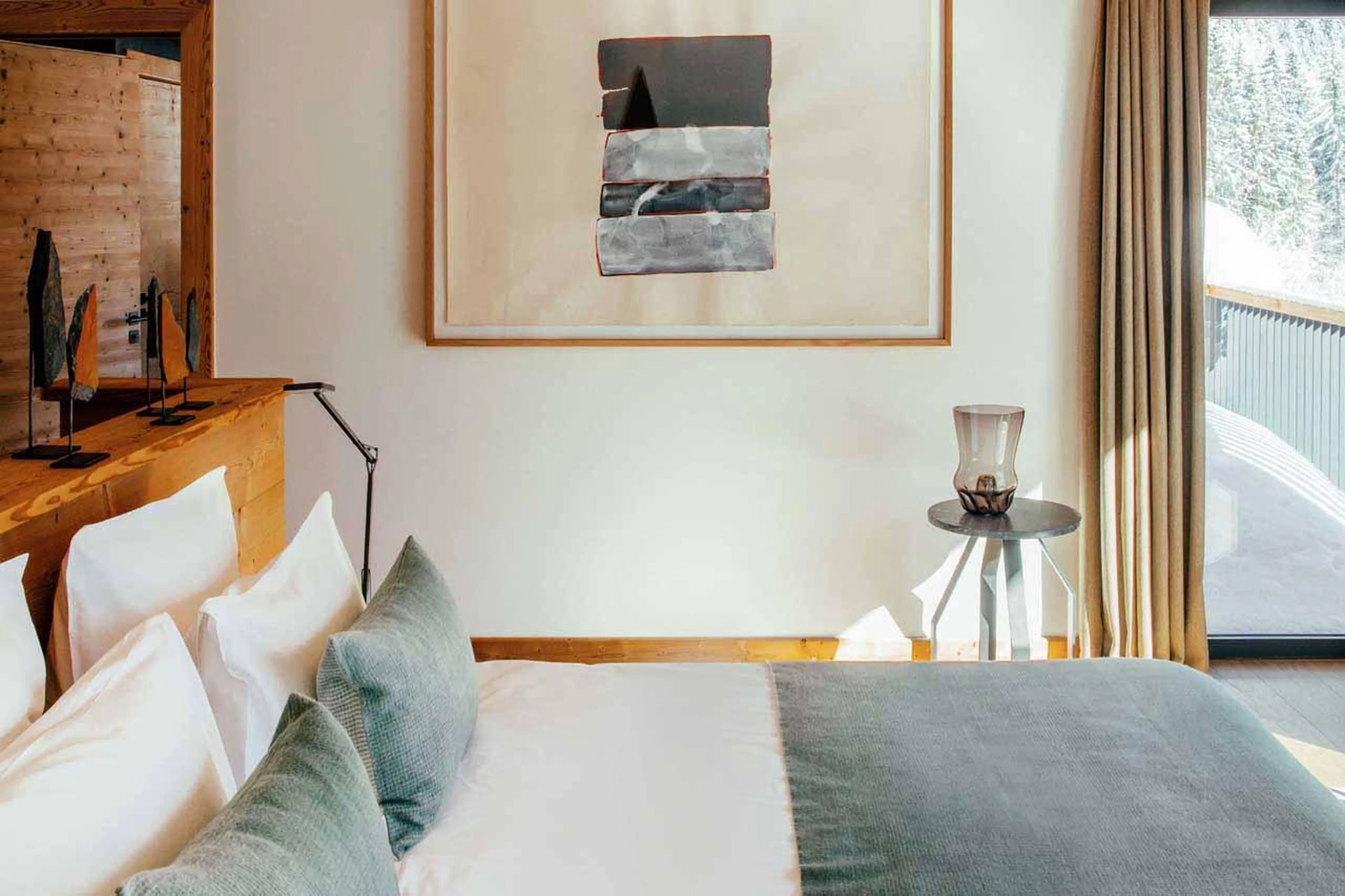 Bedroom one at Le Chalet Mont Blanc in Chamonix