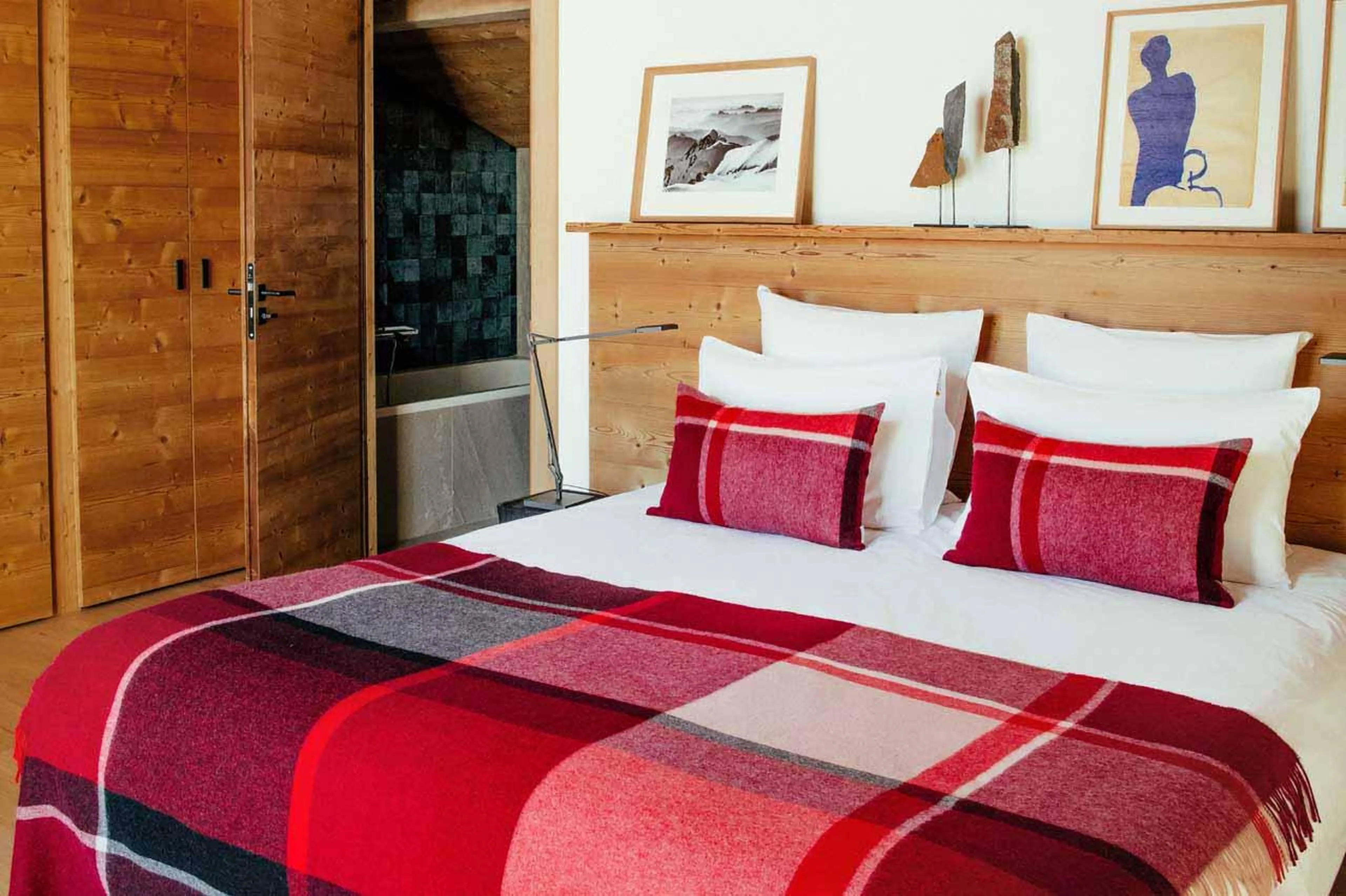 Bedroom three at Le Chalet Mont Blanc in Chamonix