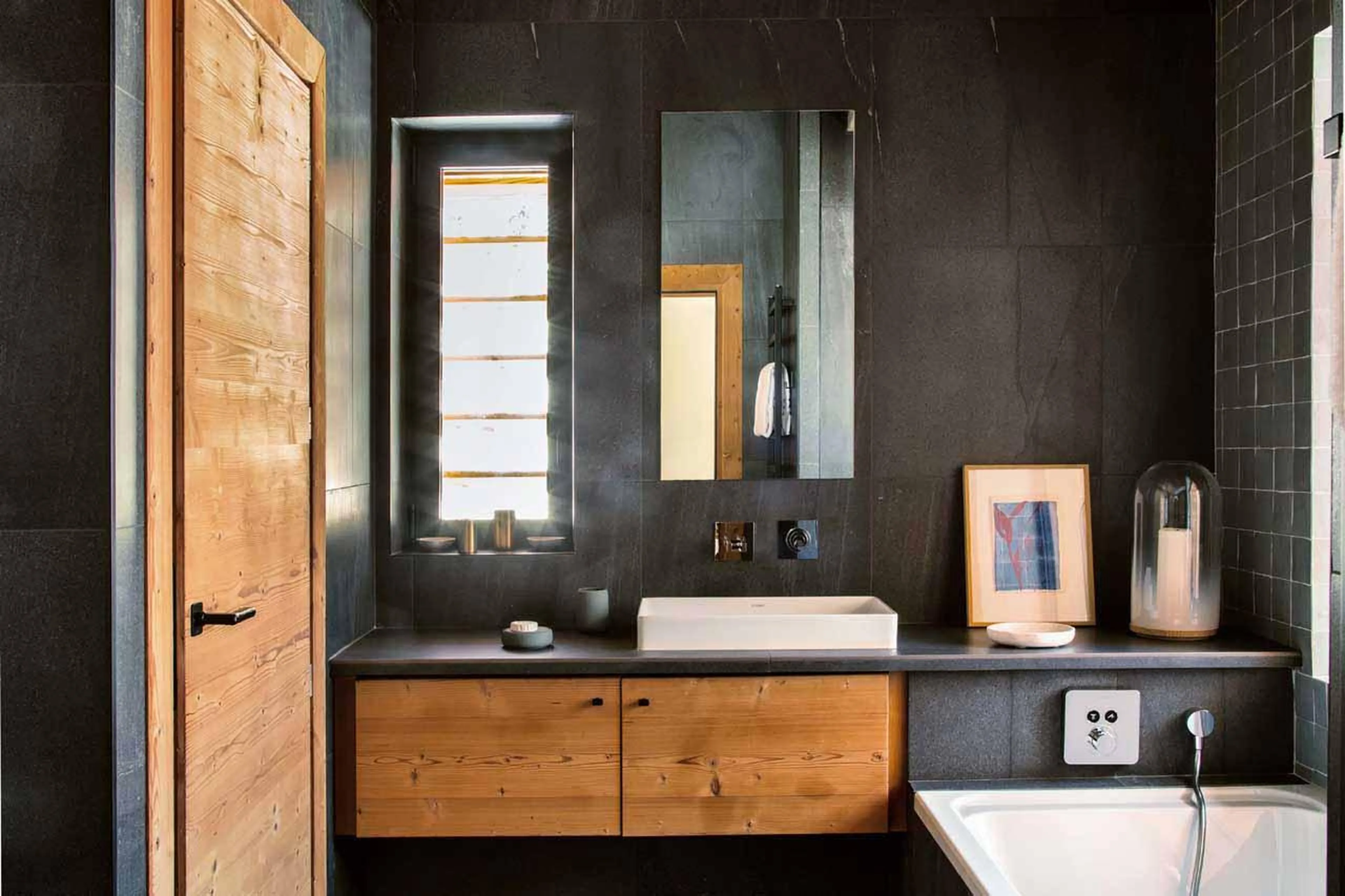 En-suite bathroom at Le Chalet Mont Blanc in Chamonix