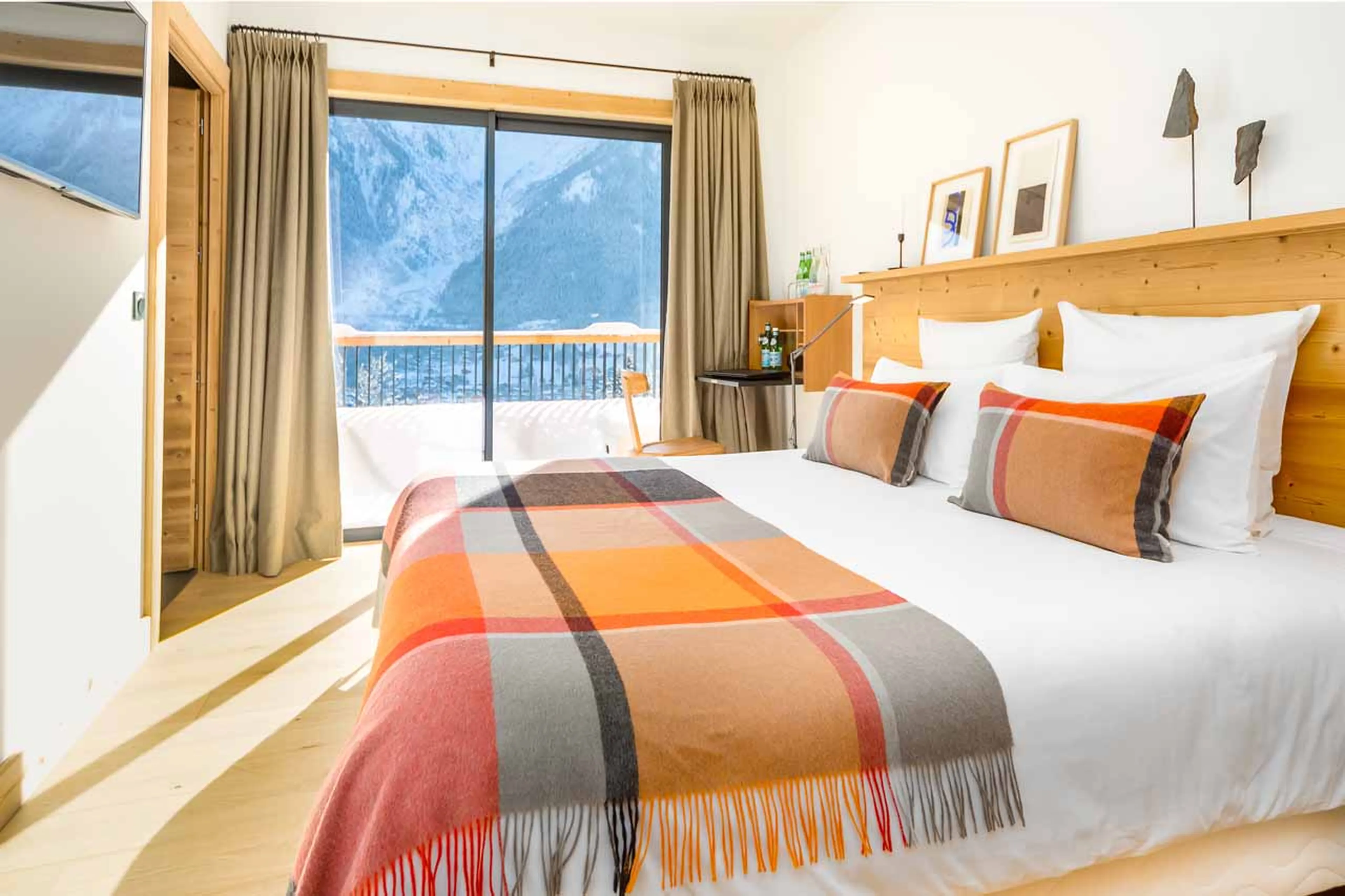 Bedroom five at Le Chalet Mont Blanc in Chamonix