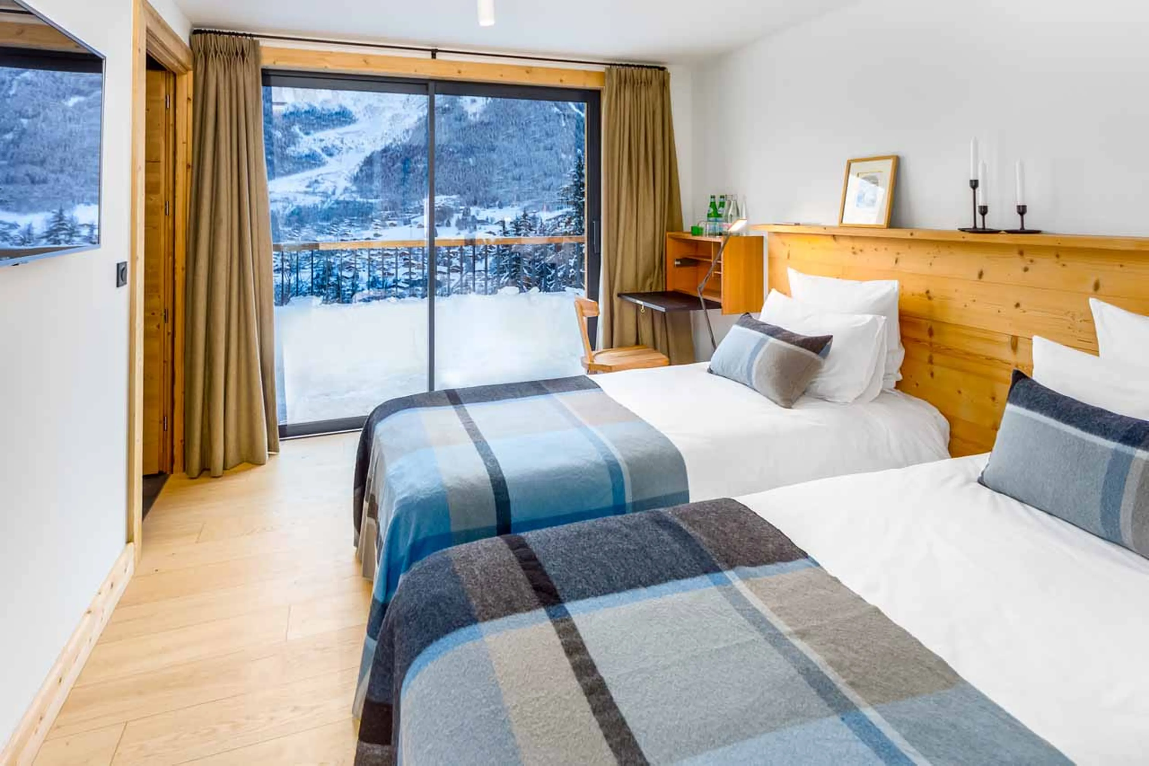 Bedroom eight at Le Chalet Mont Blanc in Chamonix