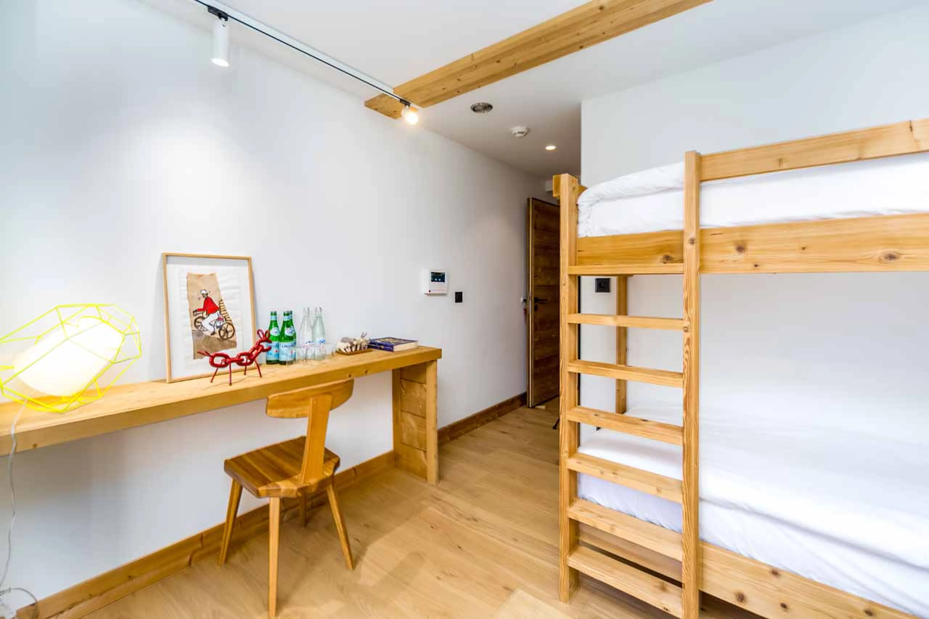 Bunk bedroom at Le Chalet Mont Blanc in Chamonix