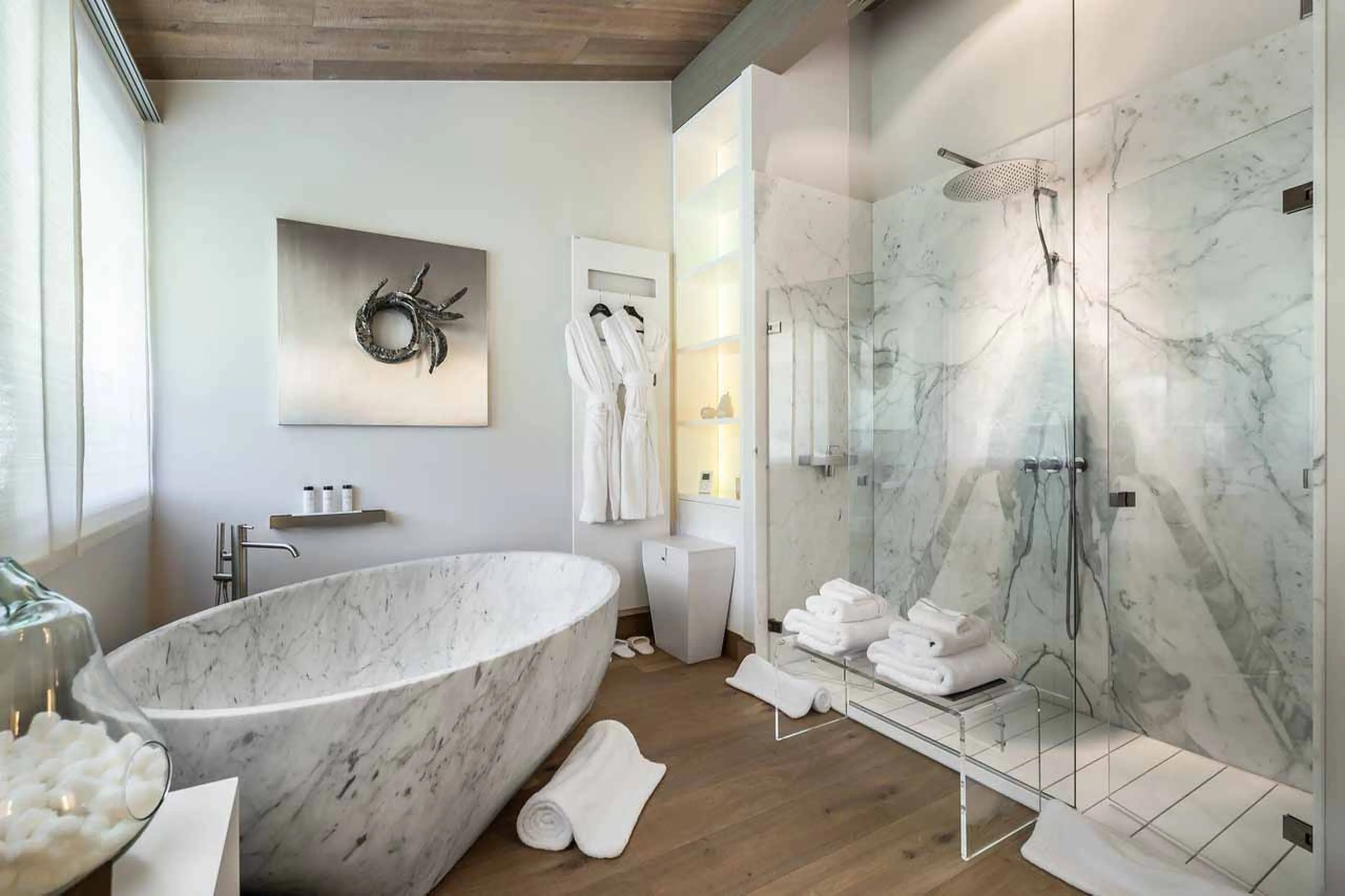 Bathroom at Chalet Mont Blanc in Megeve