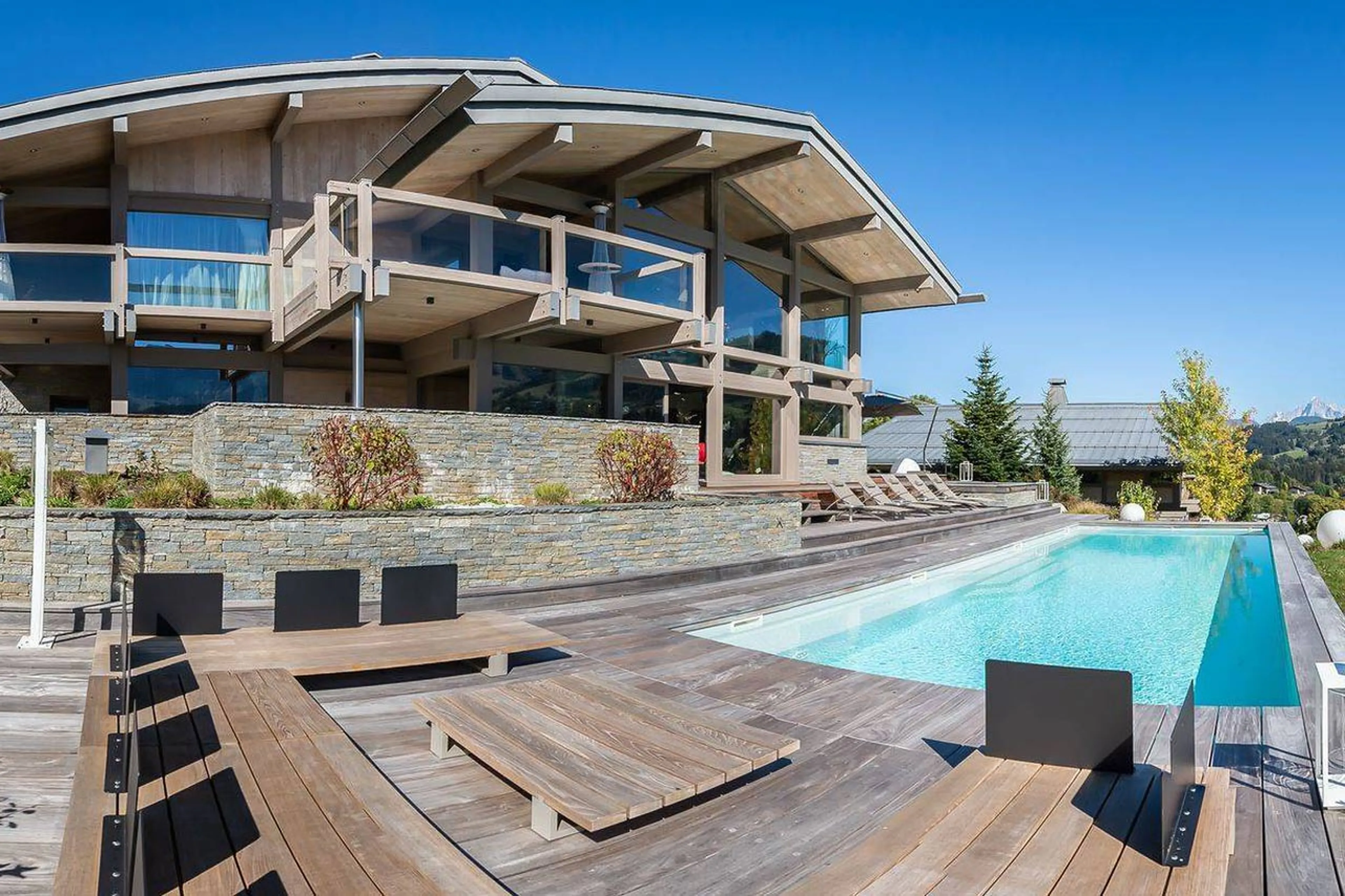 Exterior of Chalet Mont Blanc in Megeve