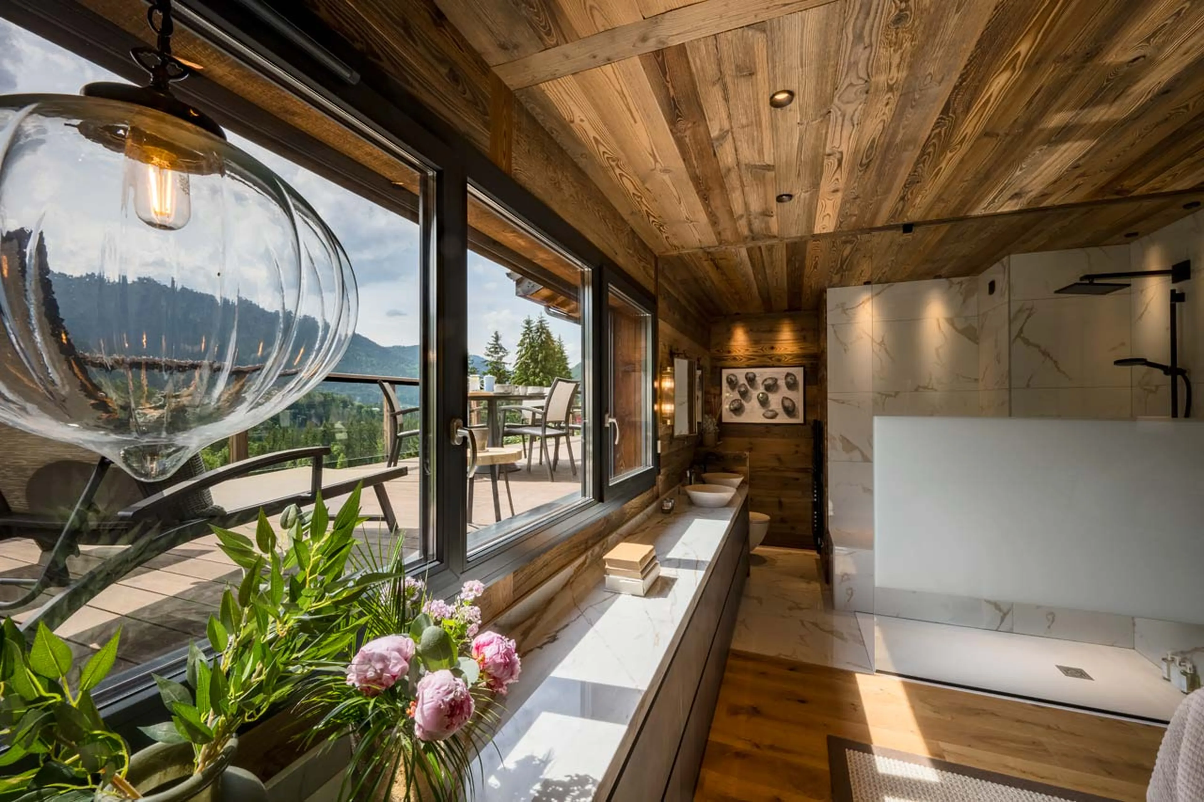 Master bedroom at Chalet Mont Des Anges in Morzine