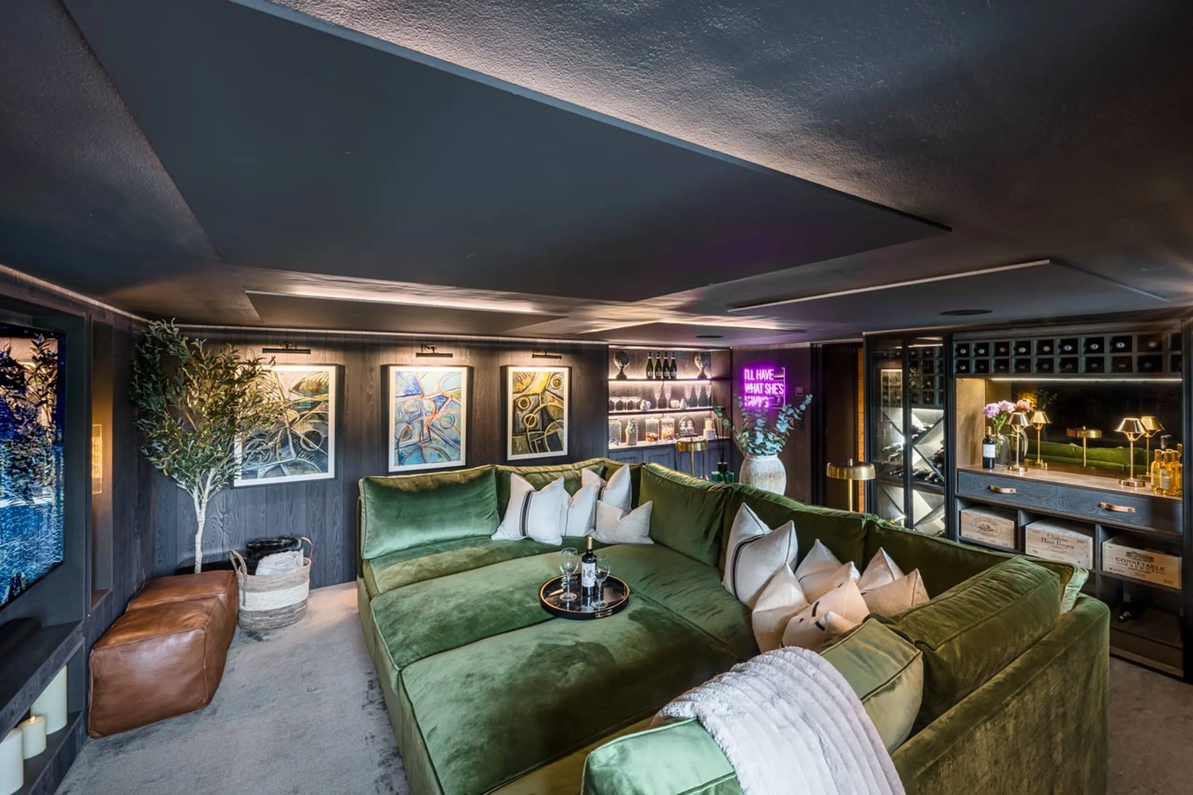 Cinema room at Chalet Mont Des Anges in Morzine