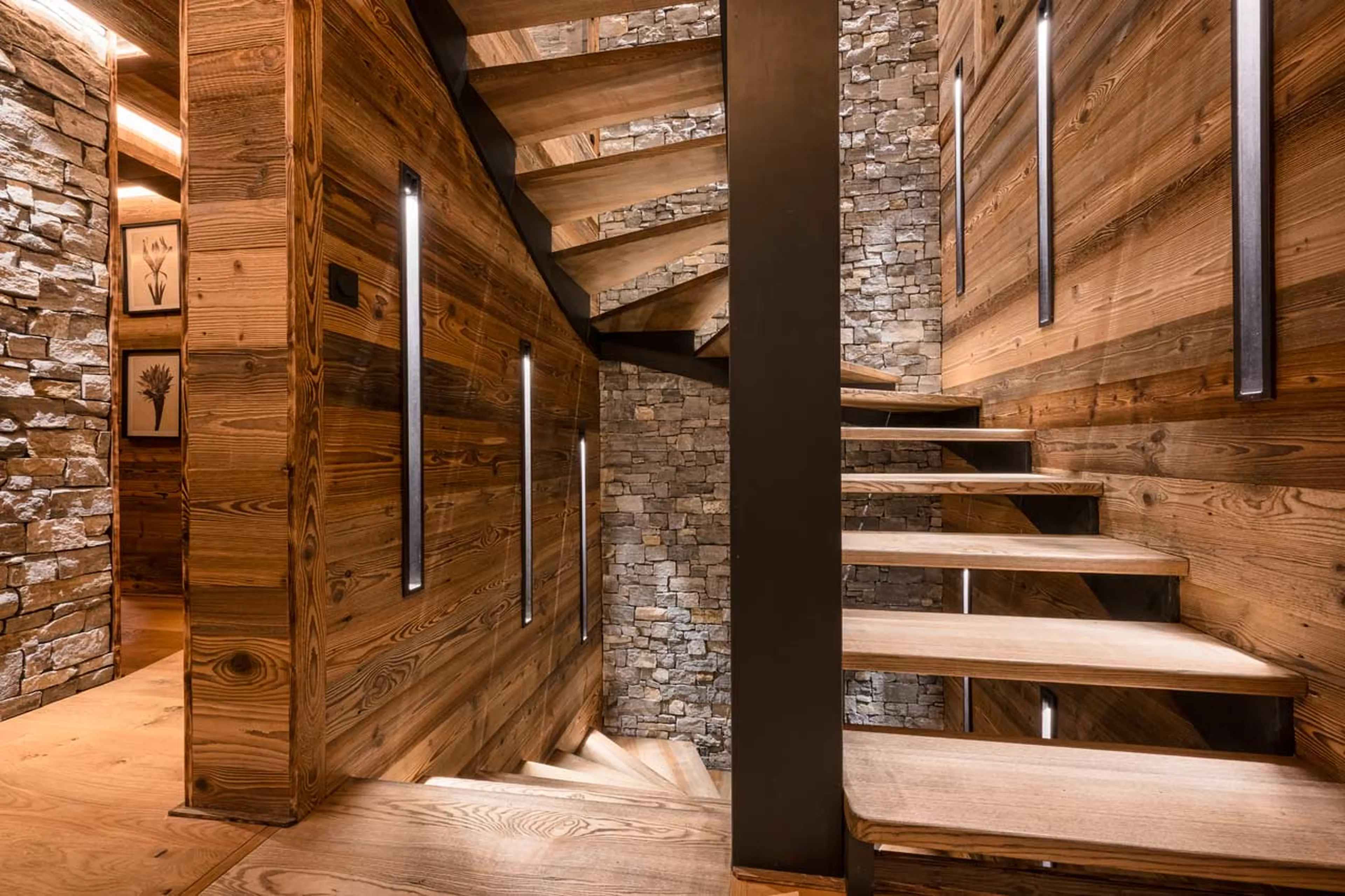 Stairway at Chalet Mont Des Anges in Morzine