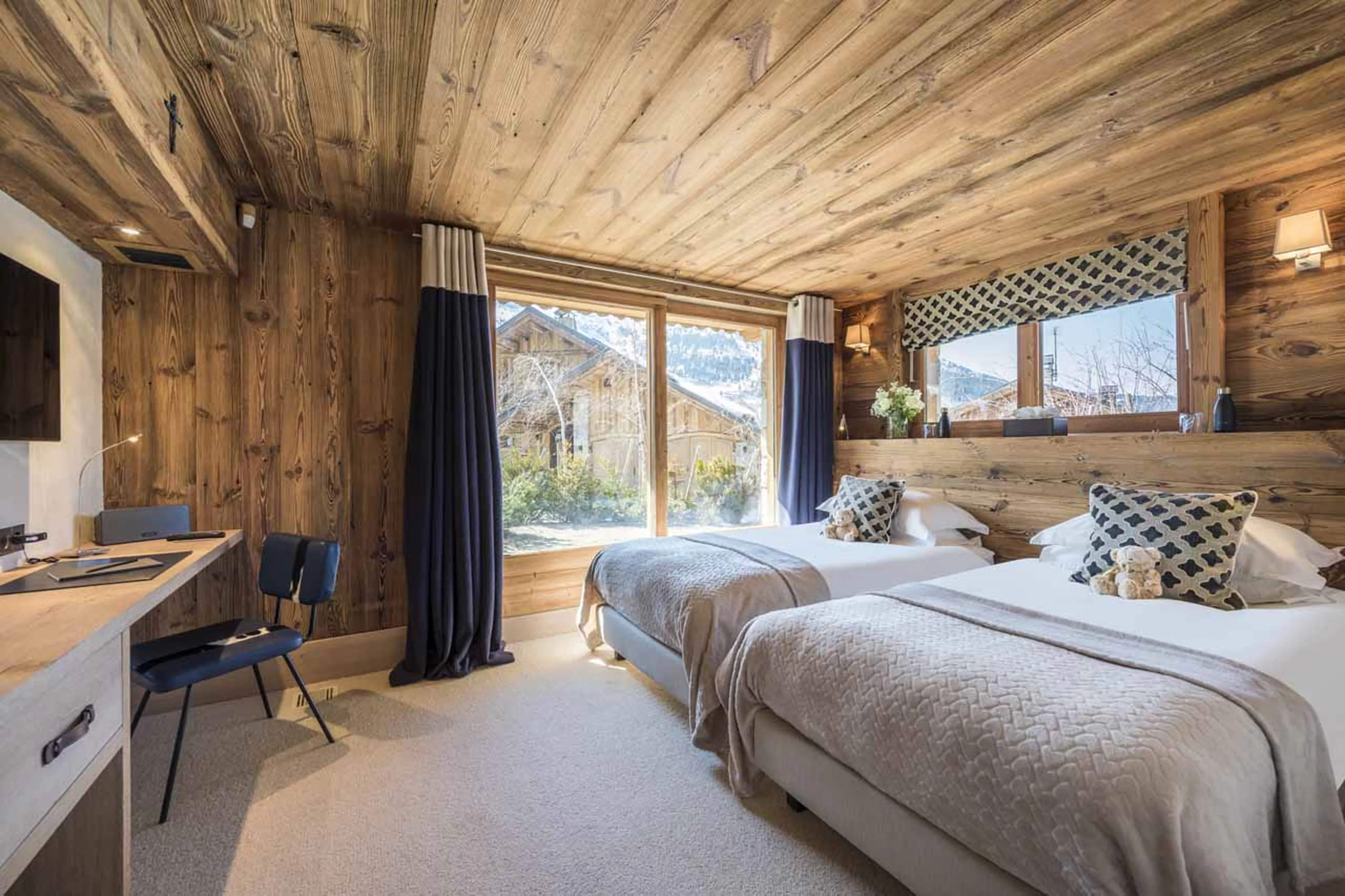 Bedroom five at Chalet Mont Tremblant in Meribel