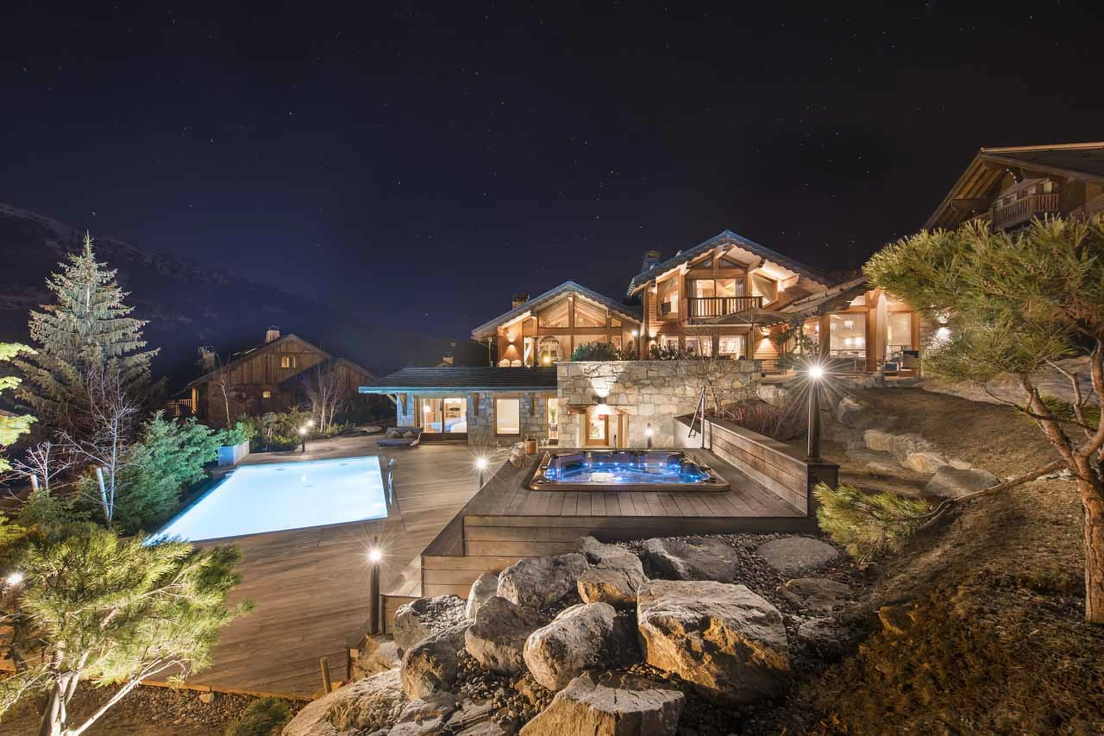 Exterior in summer of Chalet Mont Tremblant in Meribel