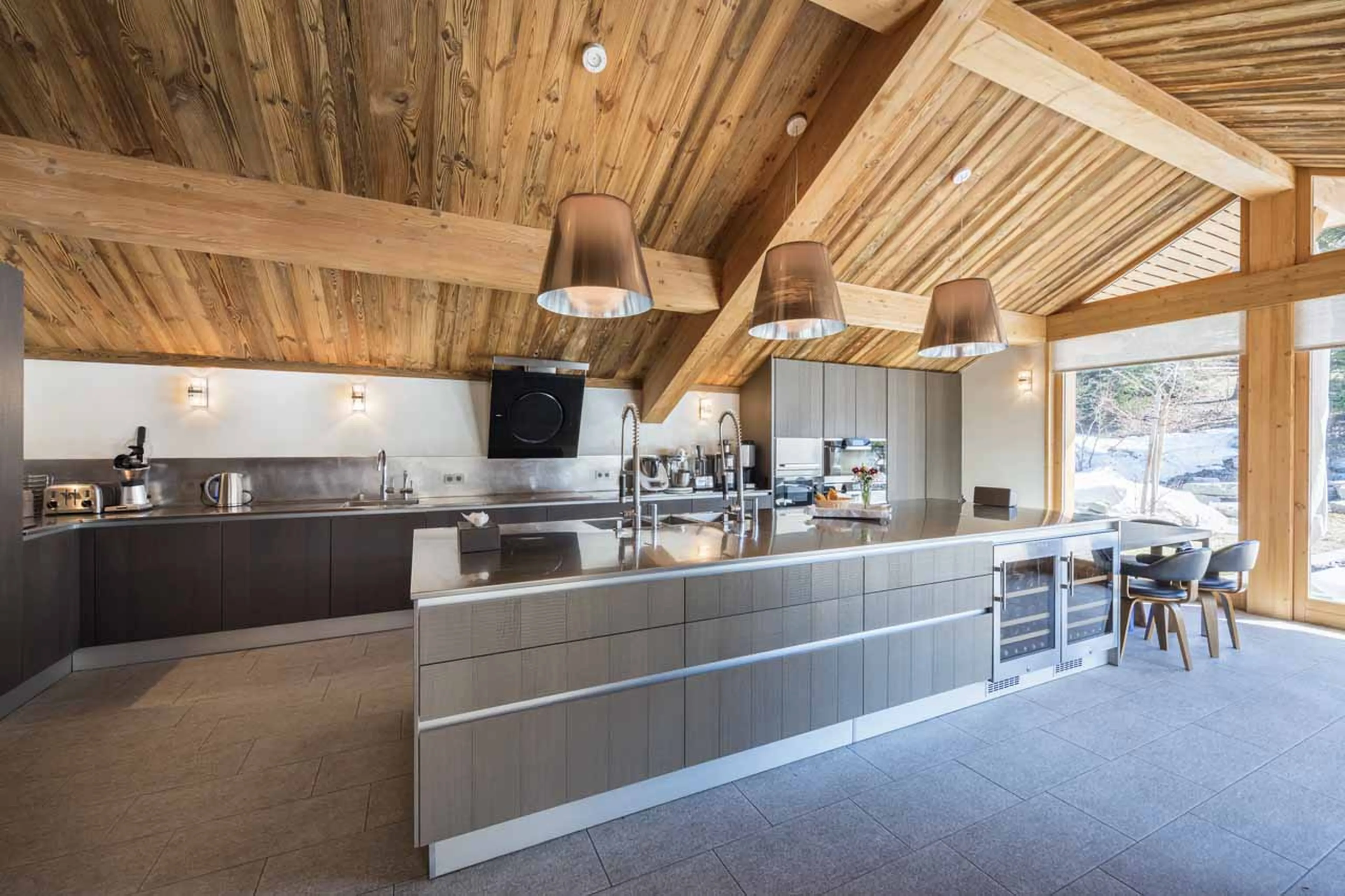 Kitchen at Chalet Mont Tremblant in Meribel