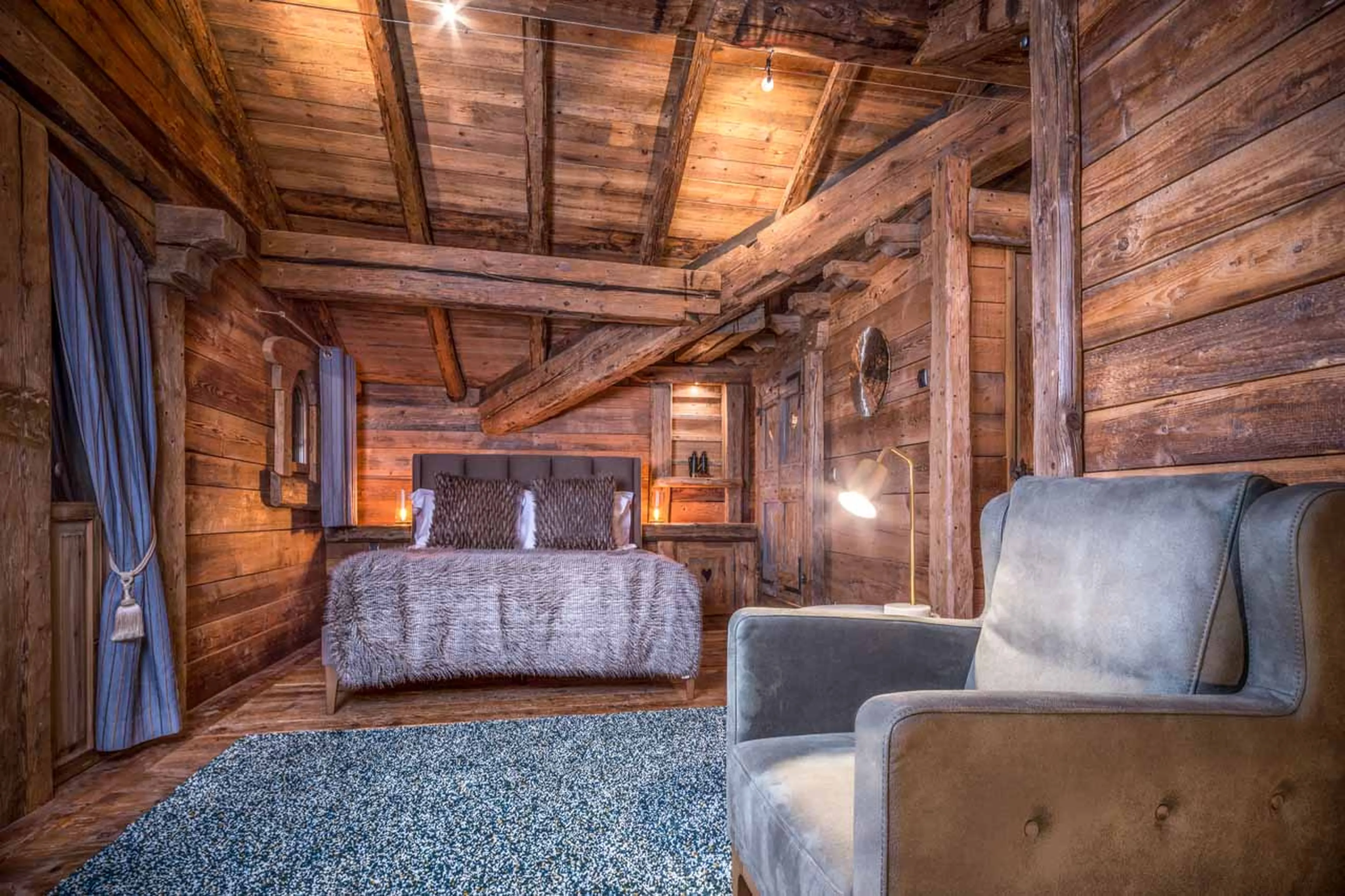 Bedroom one at Chalet Montana in Courchevel 1850