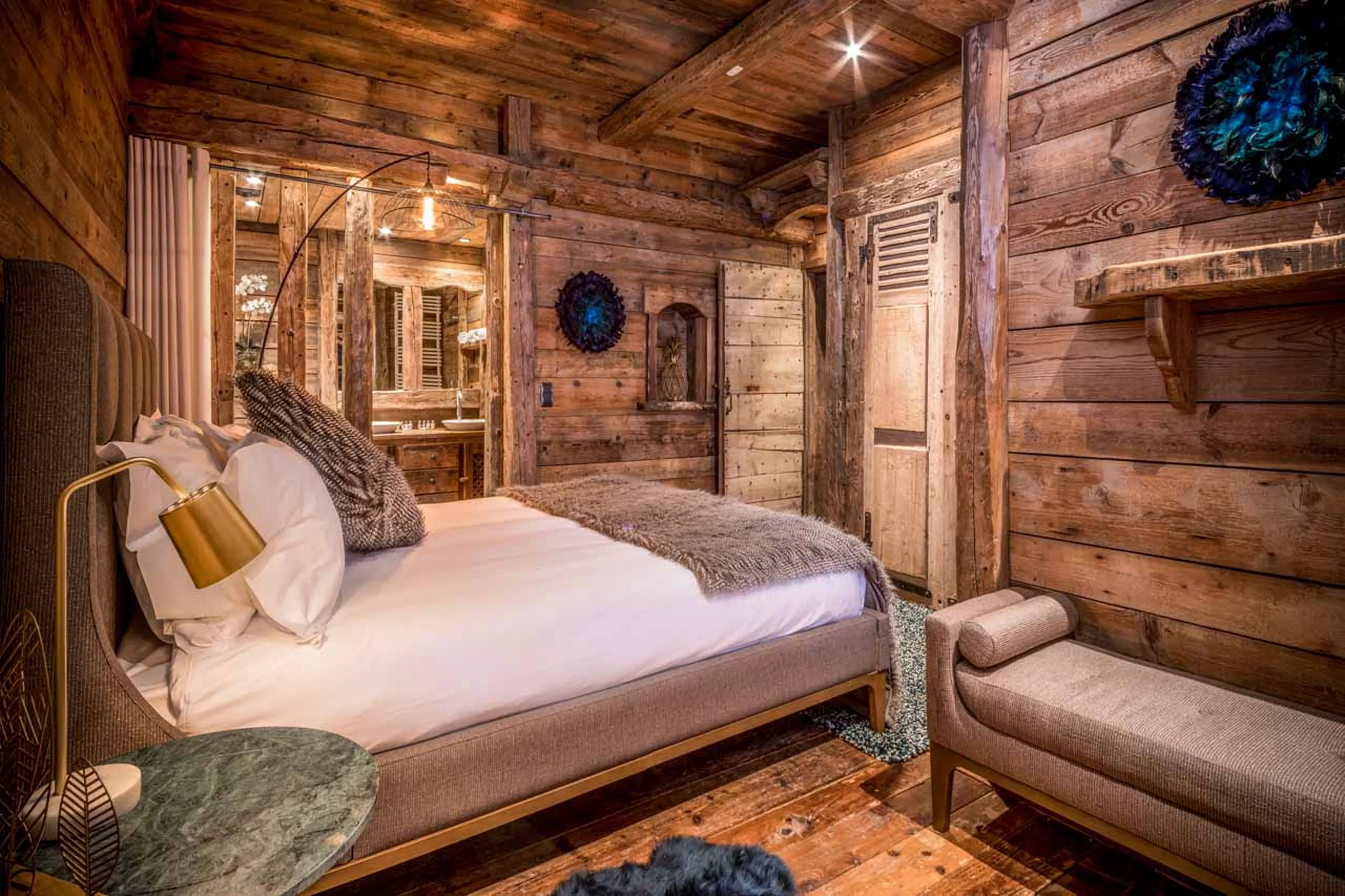 Bedroom four at Chalet Montana in Courchevel 1850