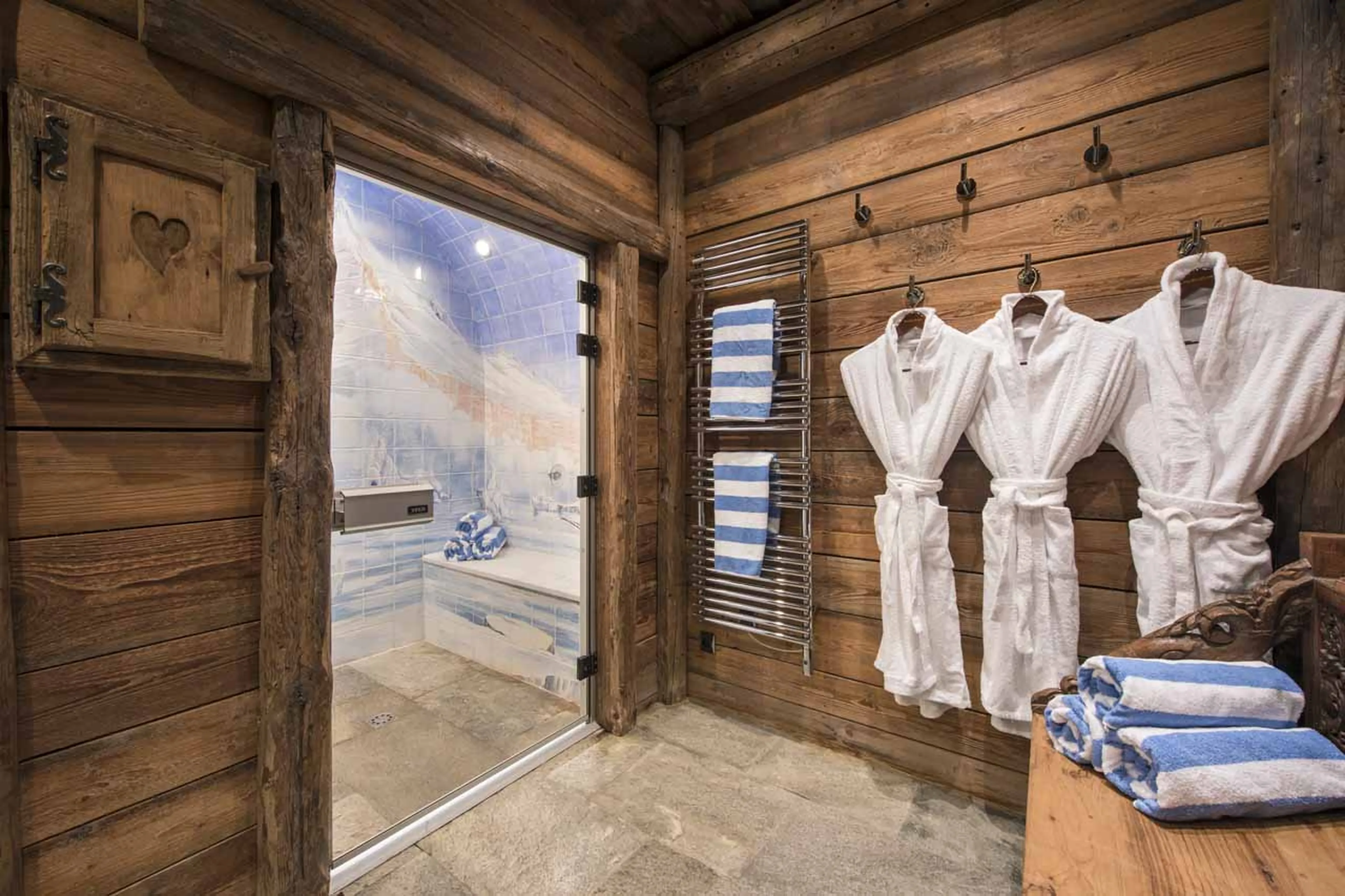 Steam room at Chalet Montana in Courchevel 1850