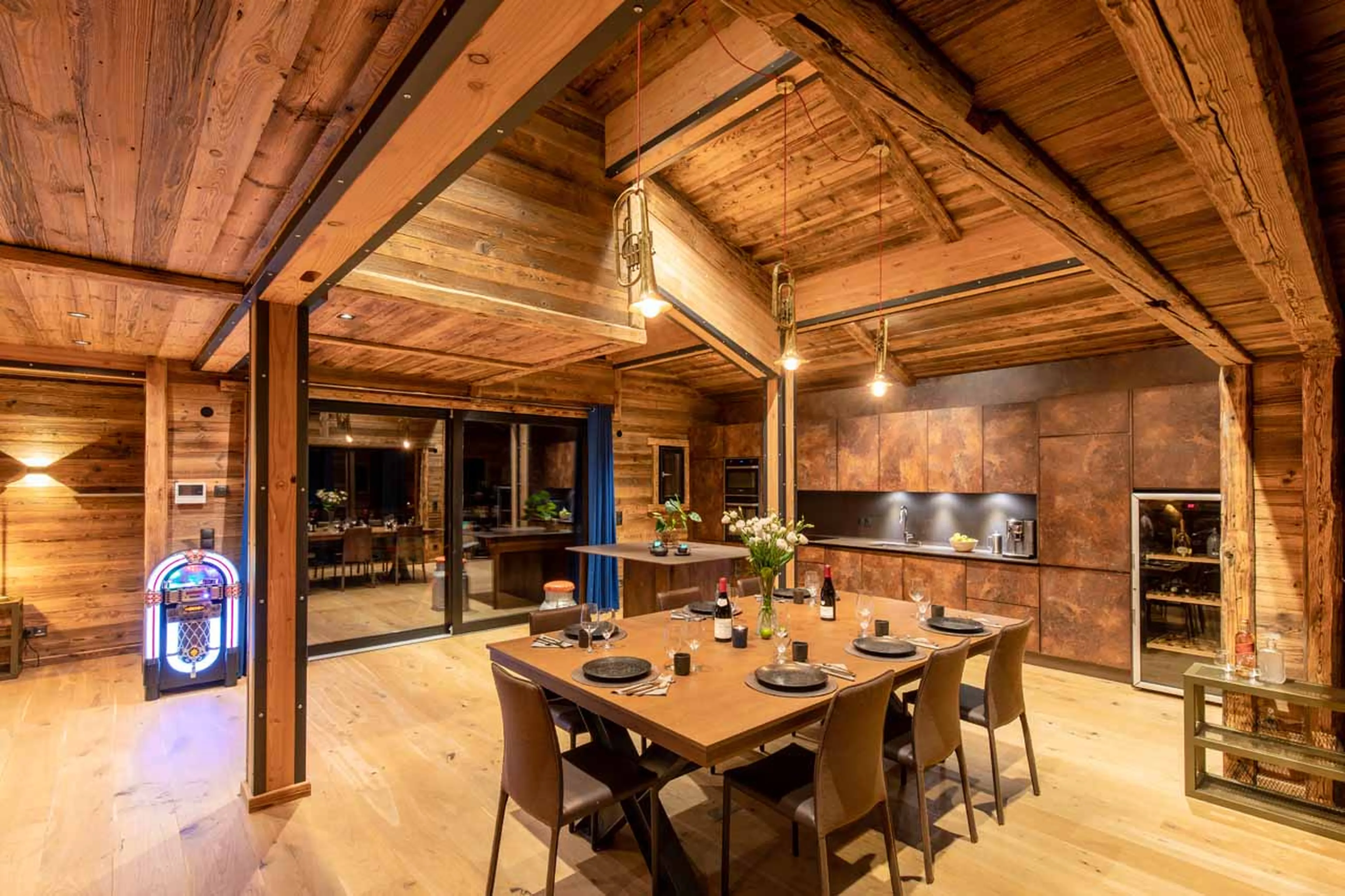 Dining table at Chalet Monts in Tignes