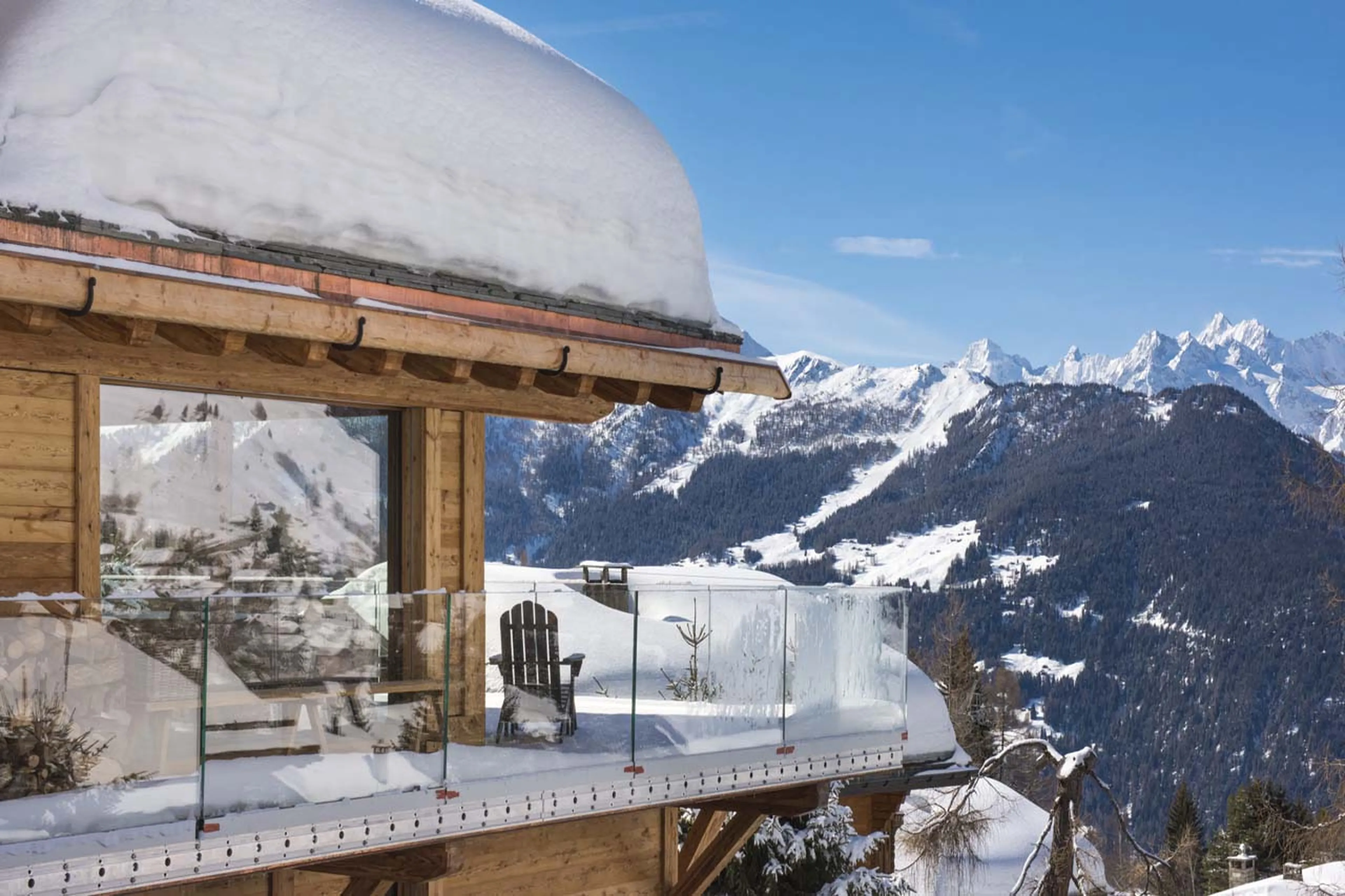 Balcony of Chalet Mowgli in Verbier