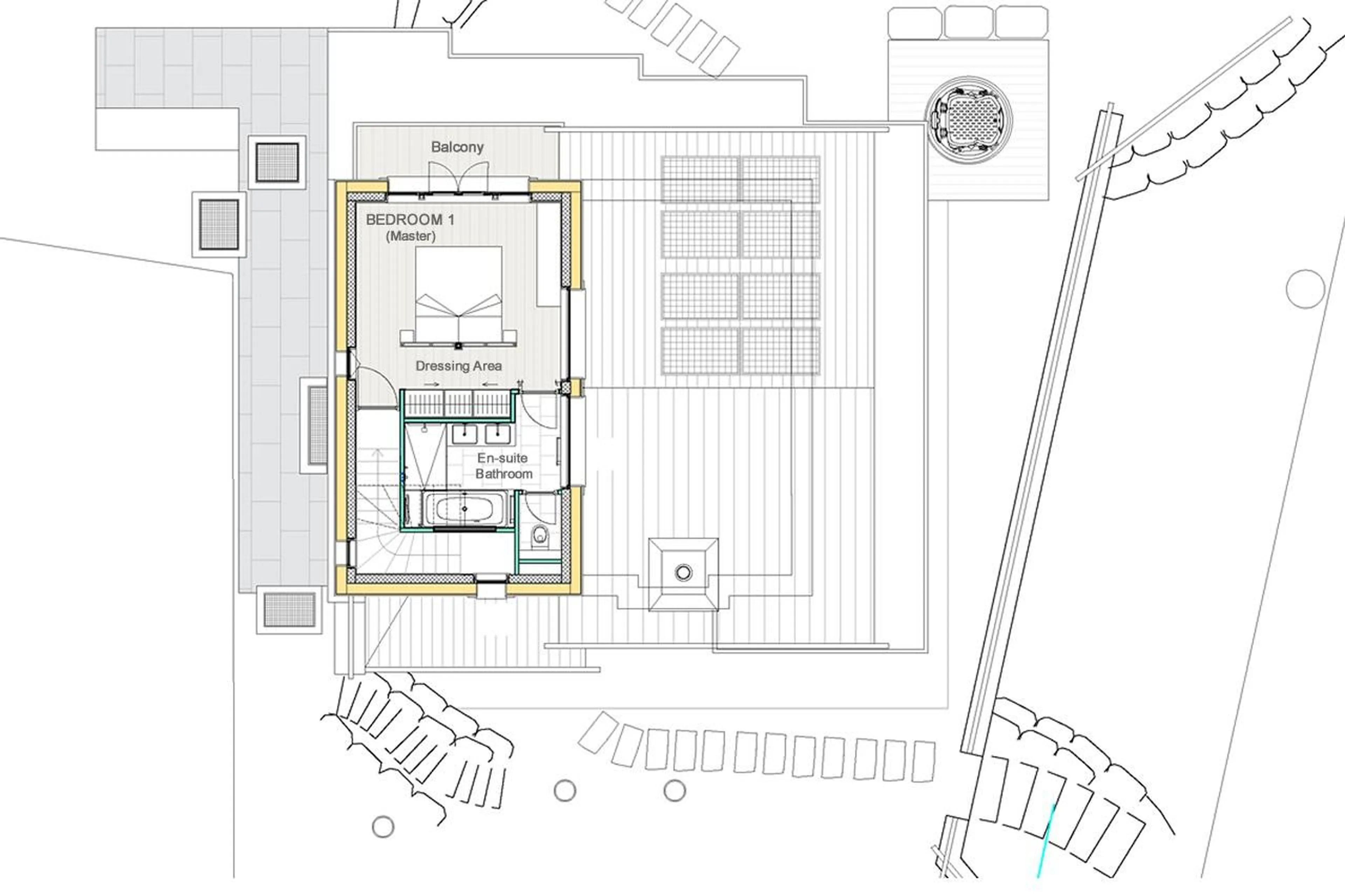 Level 2 floor plan of Chalet Munro in Verbier