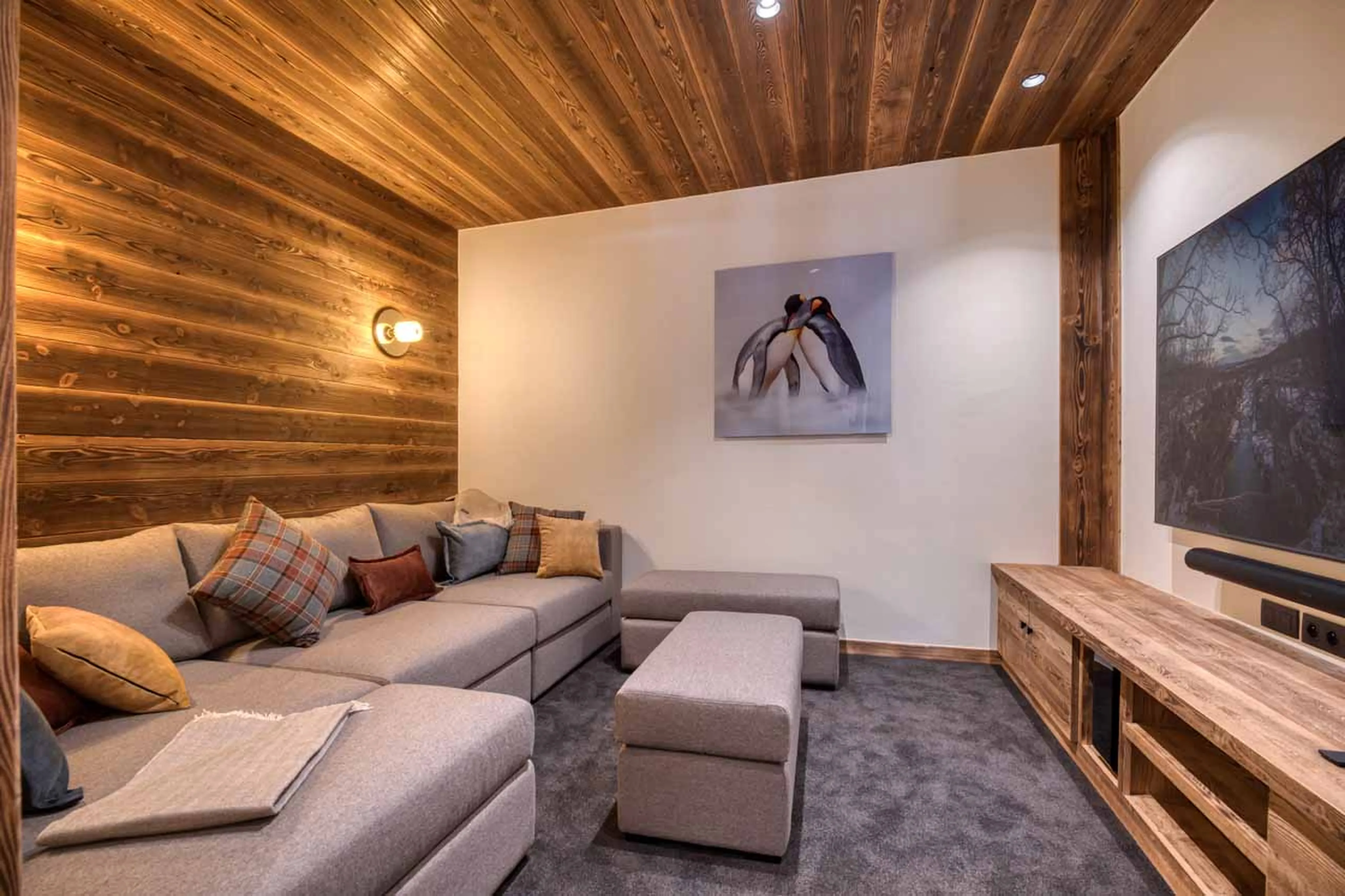 Cinema room at Chalet Myriam in Meribel