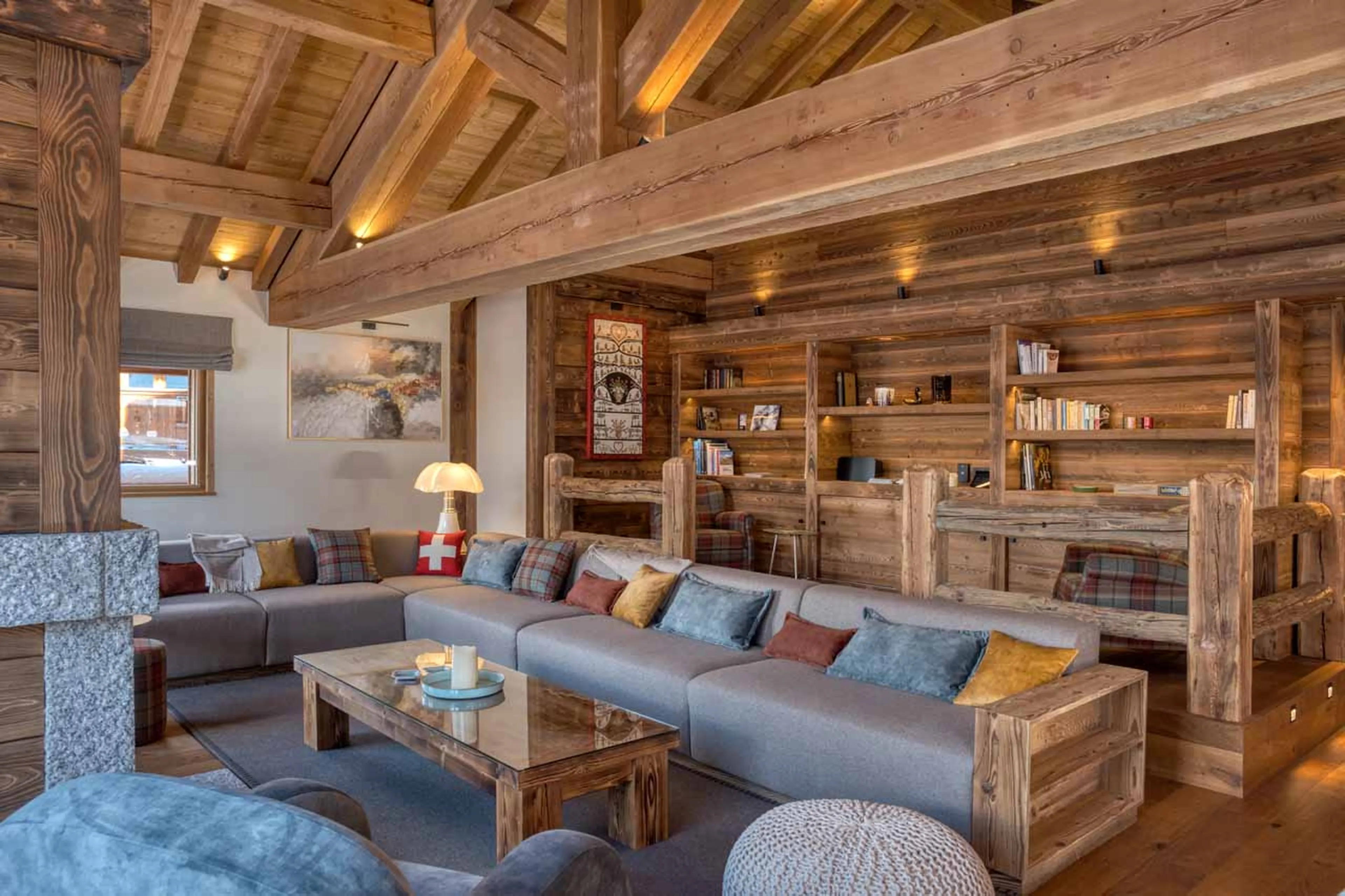 Living area at Chalet Myriam in Meribel