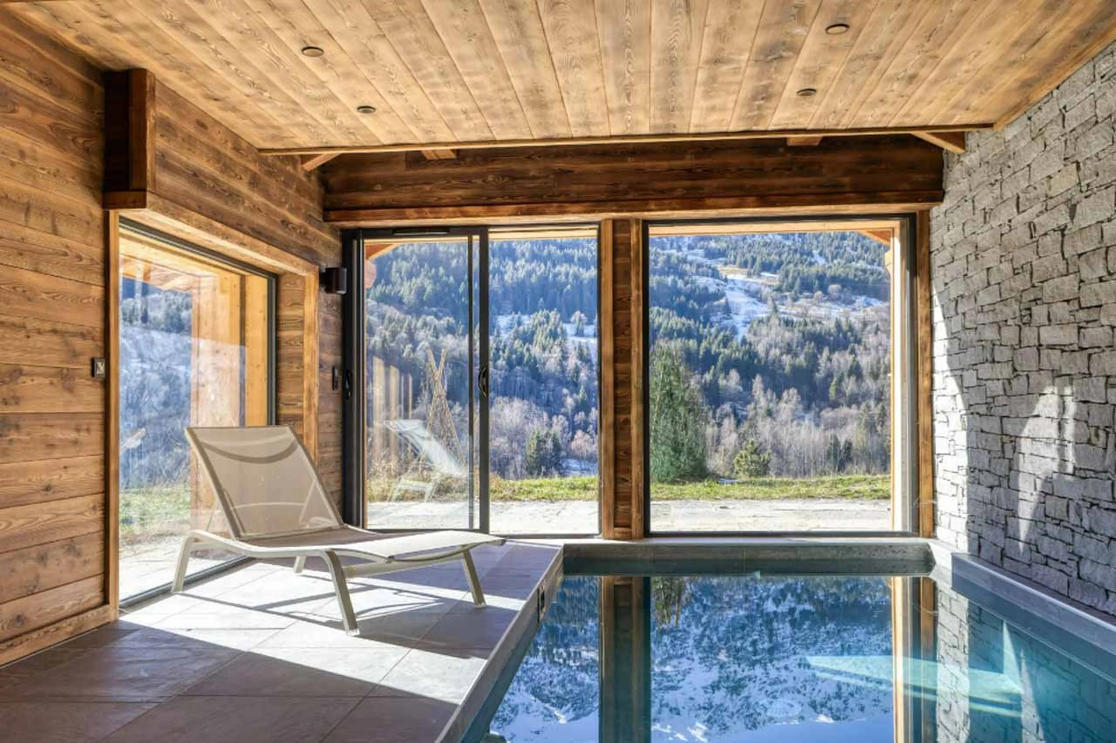 Spa view at Chalet Myriam in Meribel