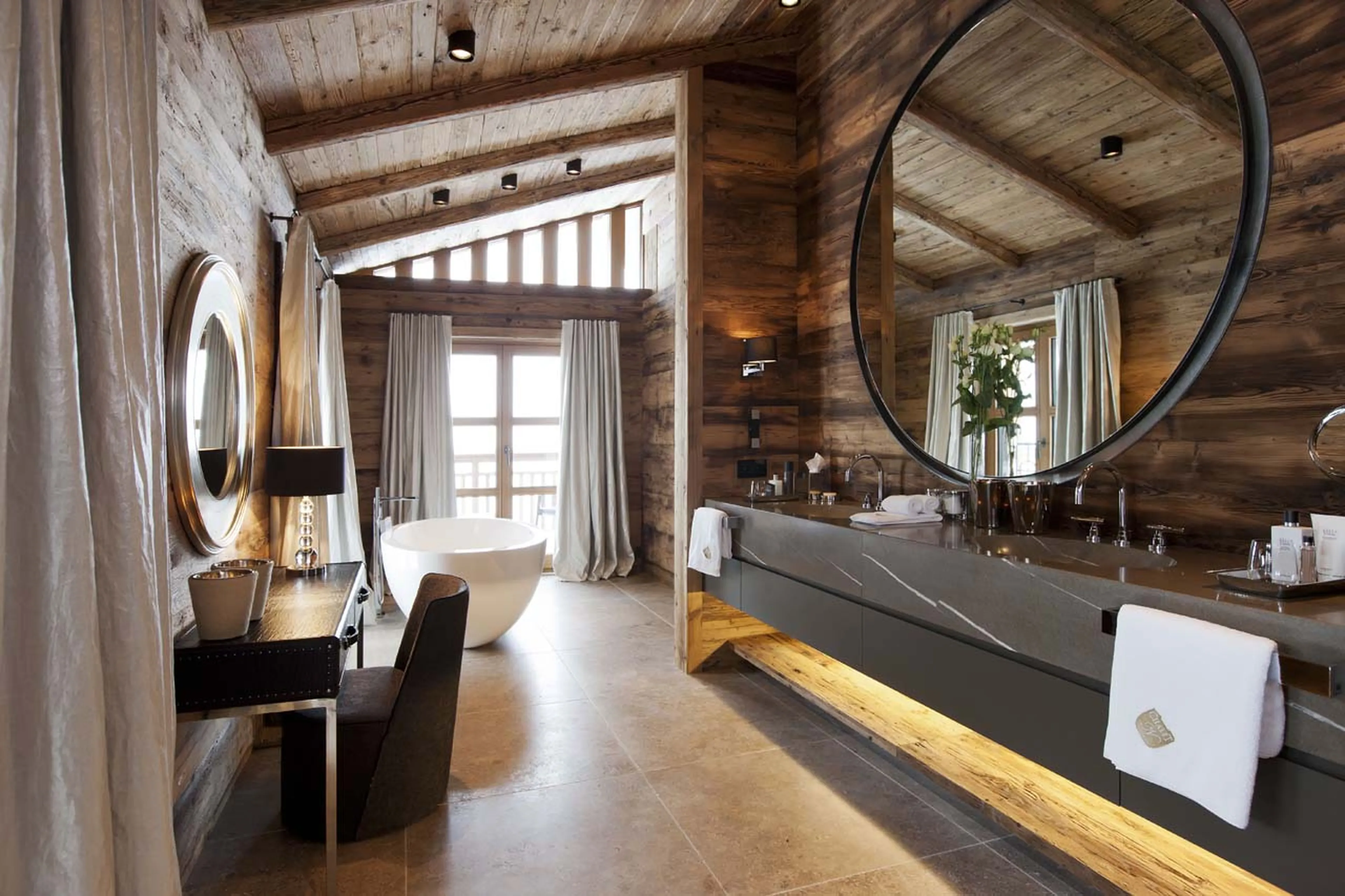 Bedroom six at Exterior of Chalet N in Lech