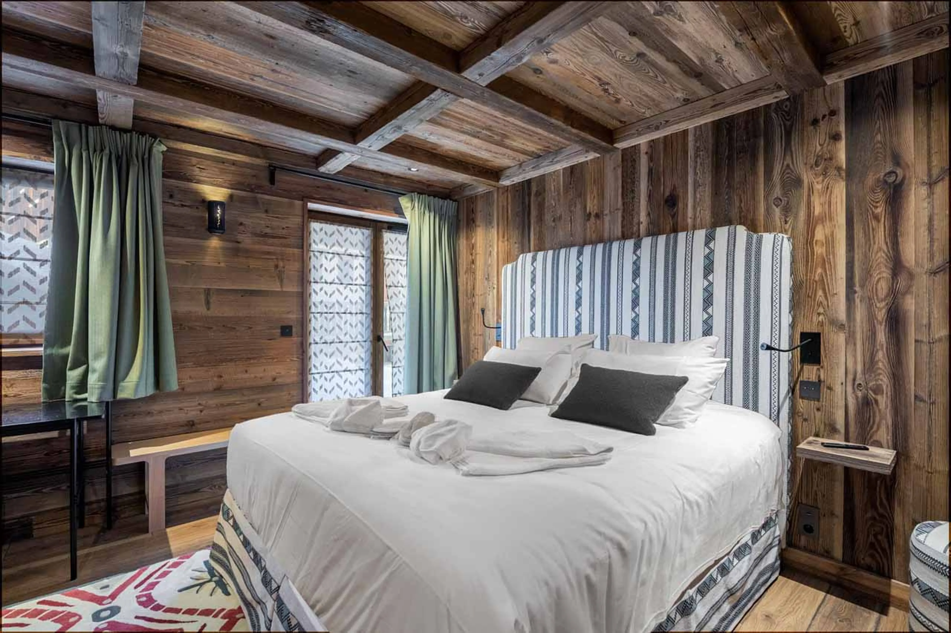 Bedroom three at Chalet Nanook in St Martin de Belleville