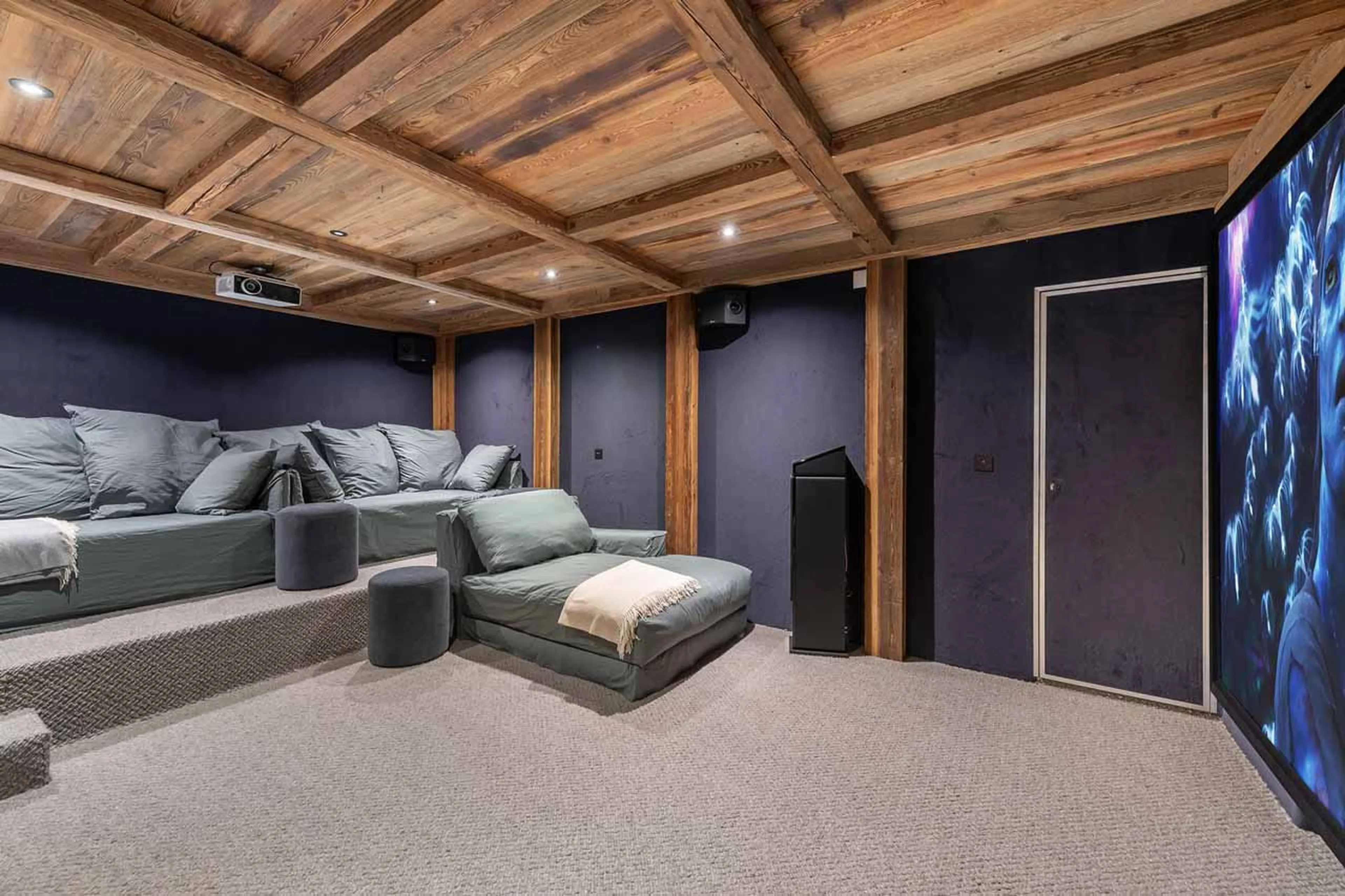 Cinema room at Chalet Nanook in St Martin de Belleville