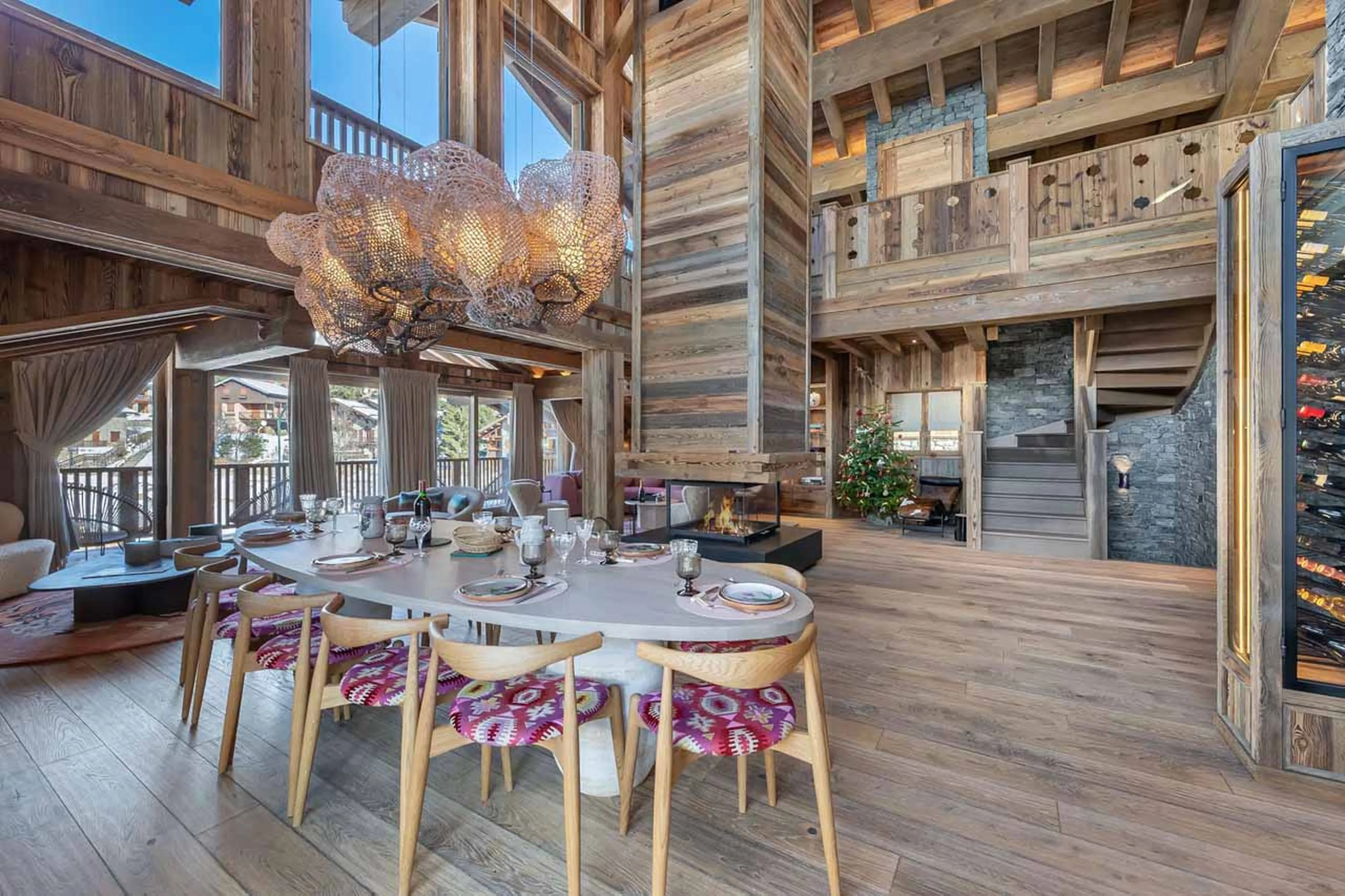 Dining table at Chalet Nanook in St Martin de Belleville