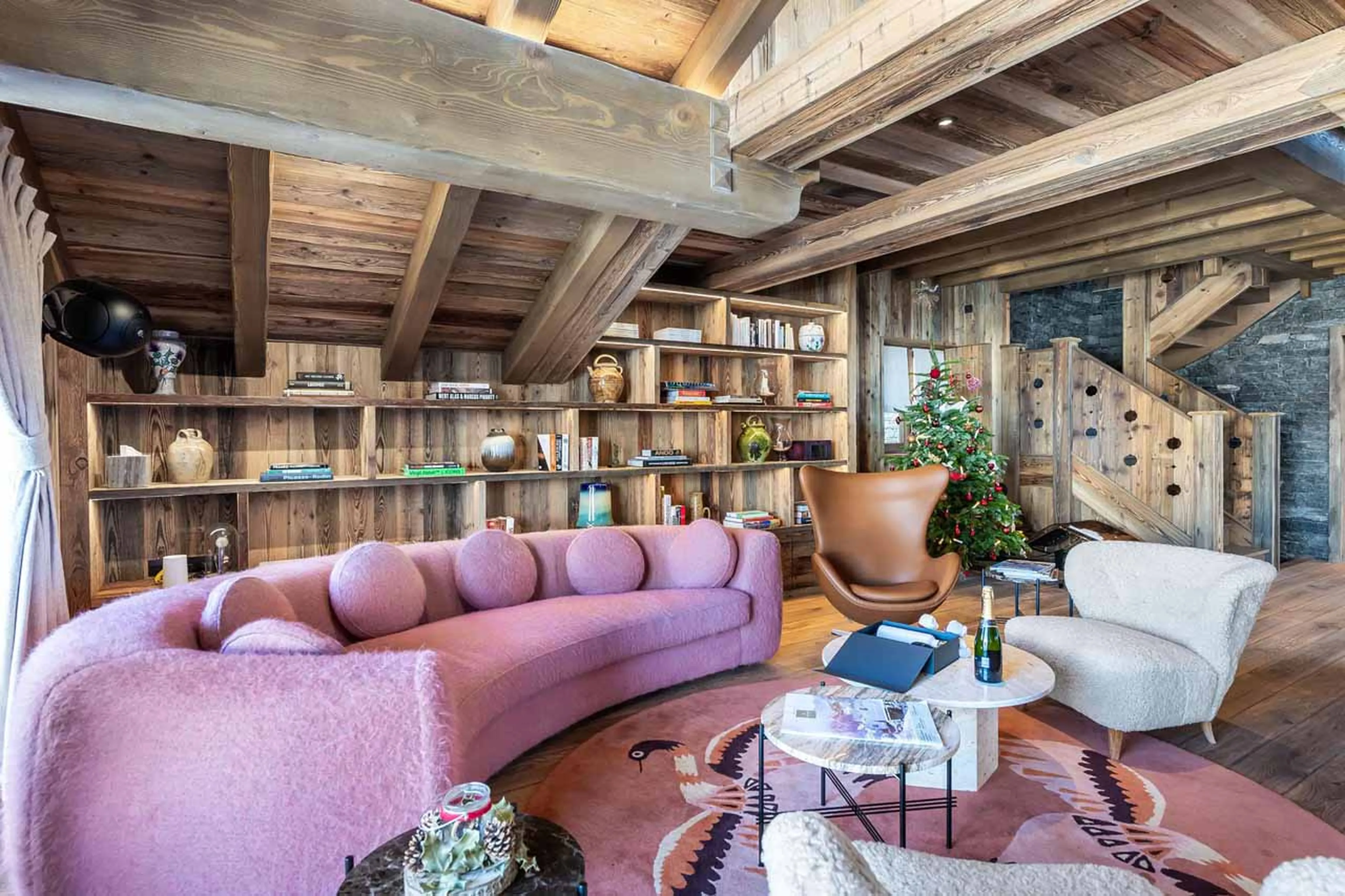 Living room at Chalet Nanook in St Martin de Belleville