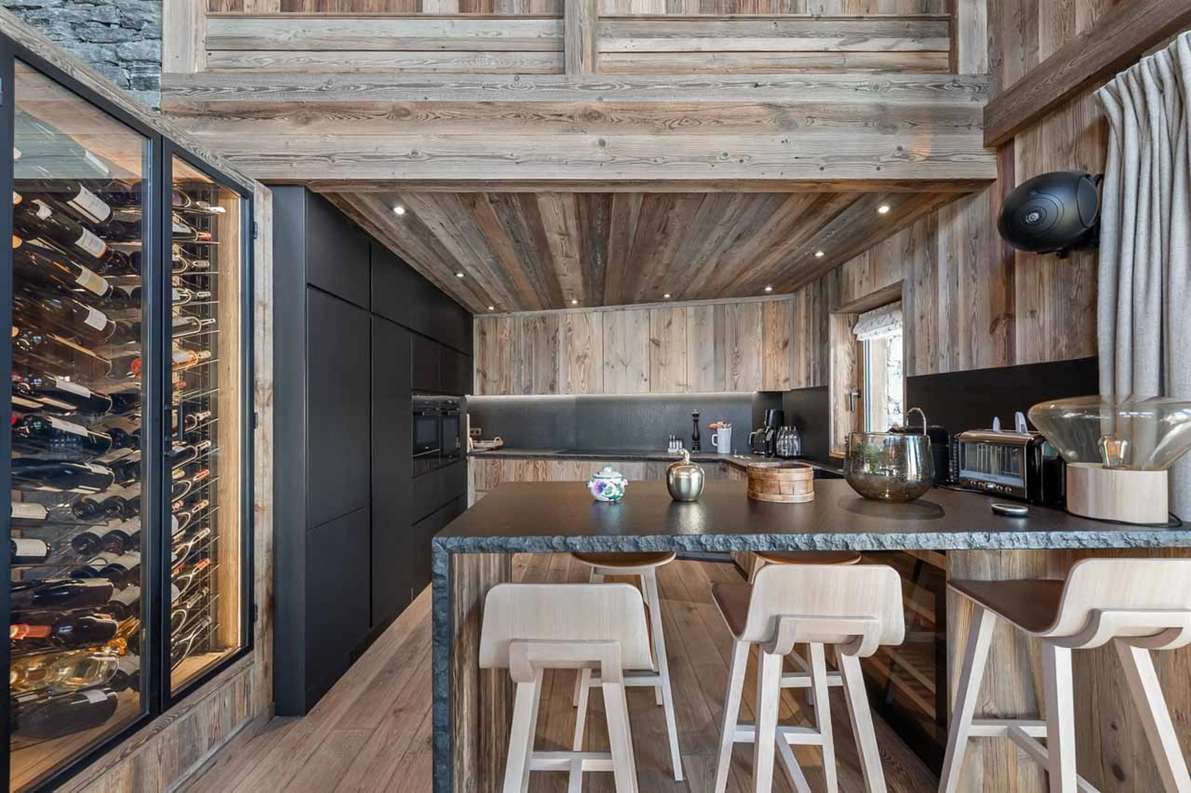 Kitchen at Chalet Nanook in St Martin de Belleville