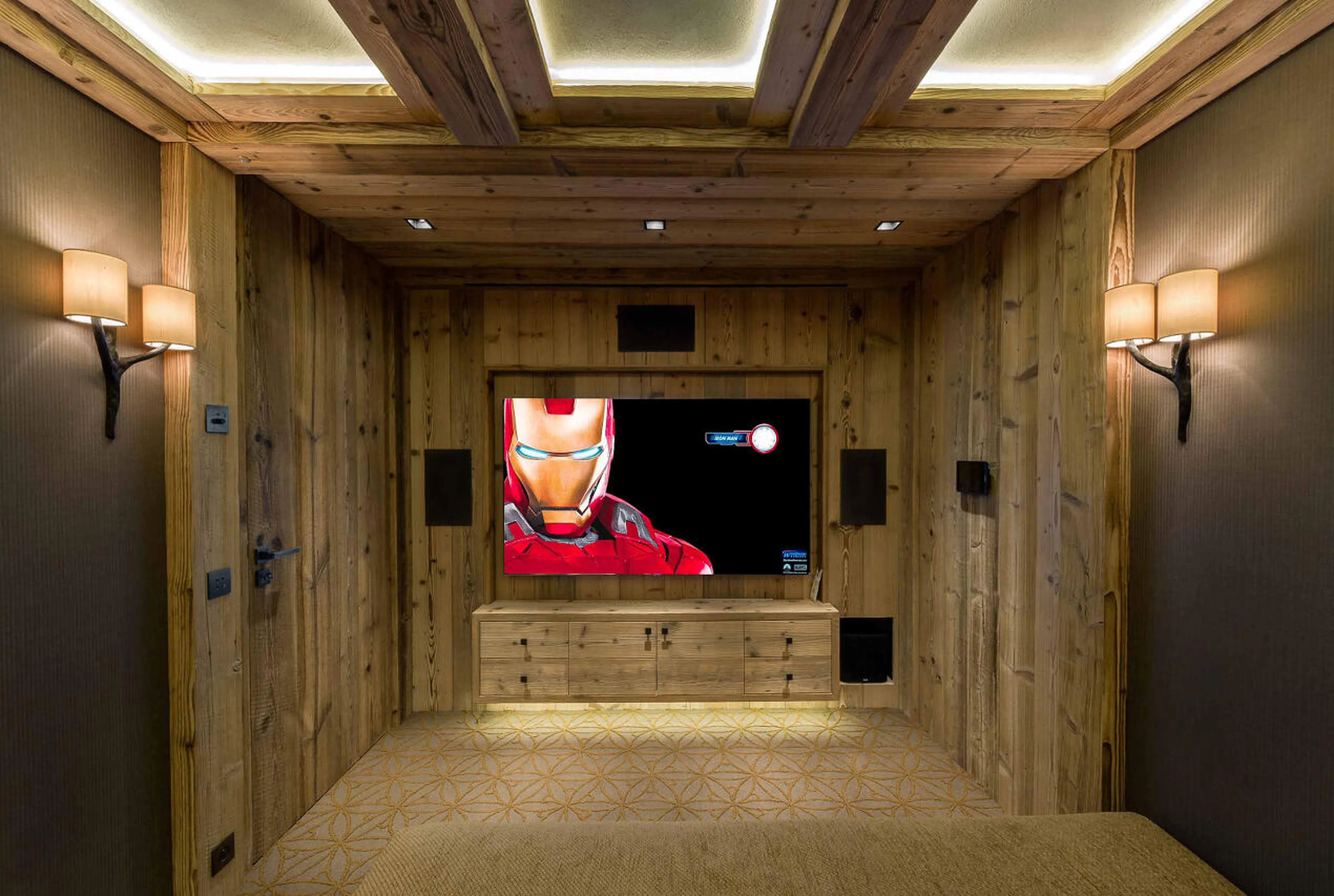Cinema room in Chalet Nanuq in Courchevel 1850