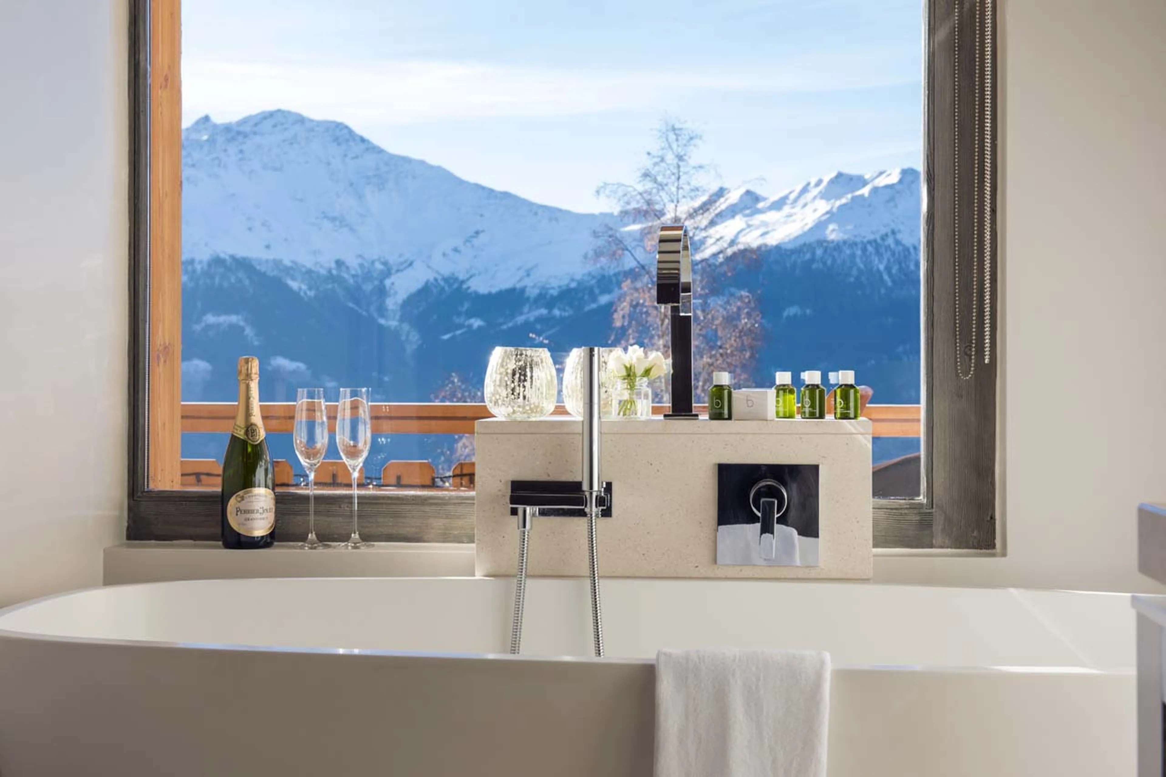 Mountain views from Chalet No 14 in Verbier