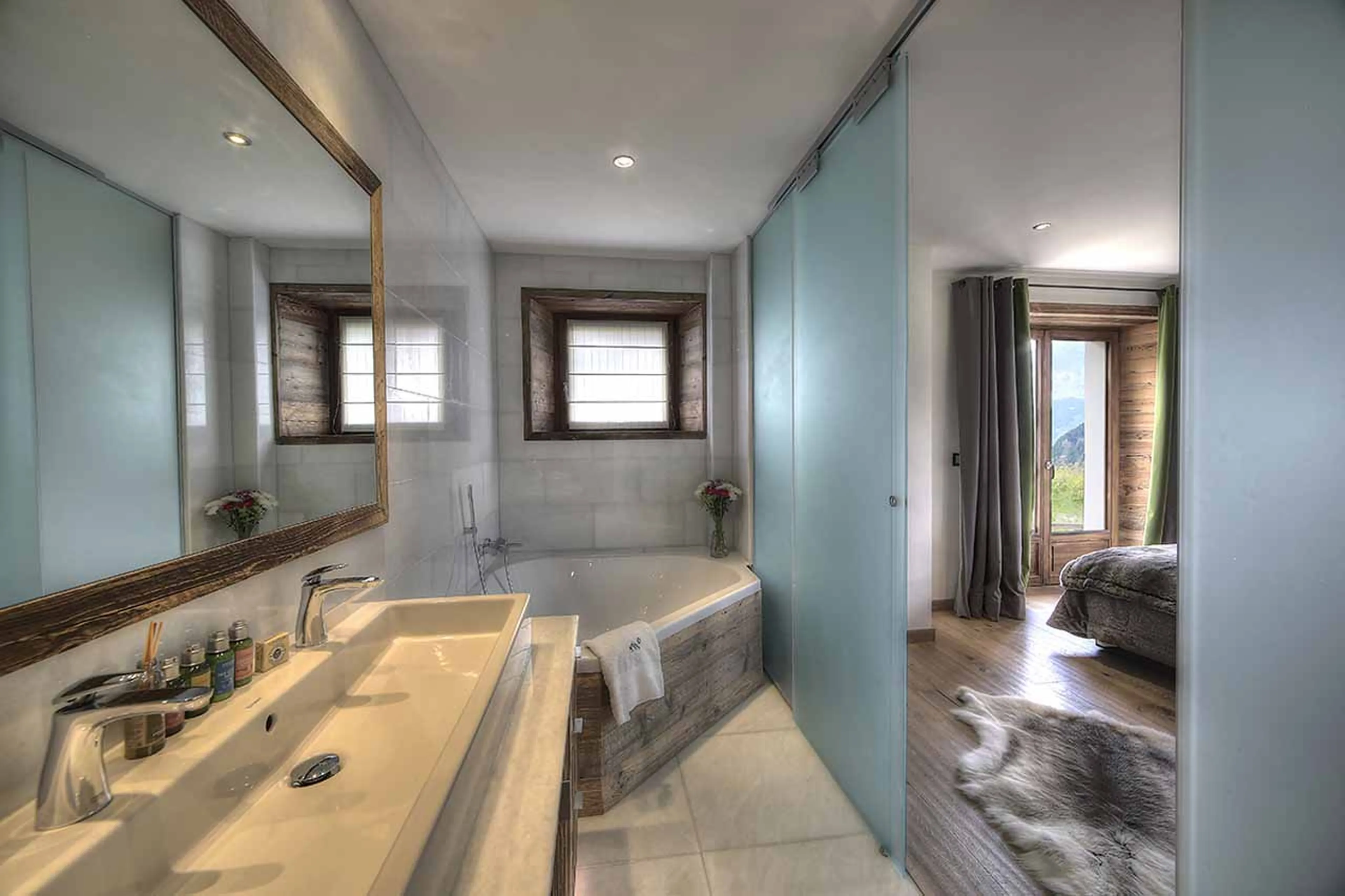 Bathroom two at Chalet Norel in Chamonix