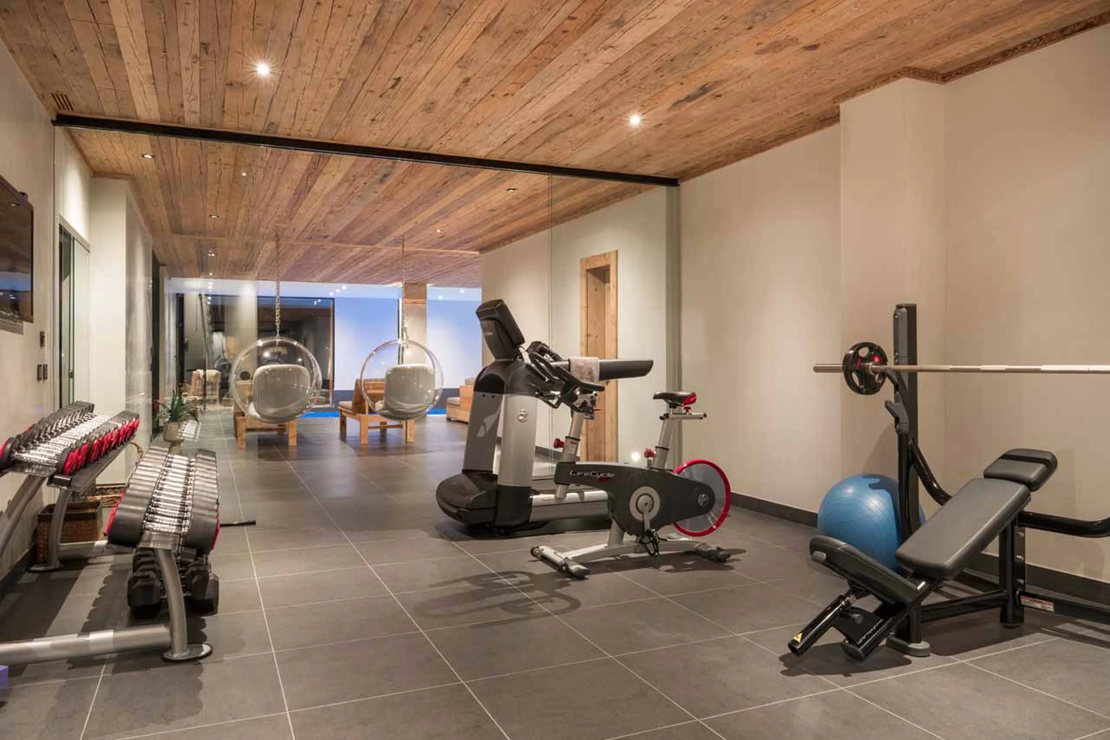 Gym in Chalet Norte in Verbier