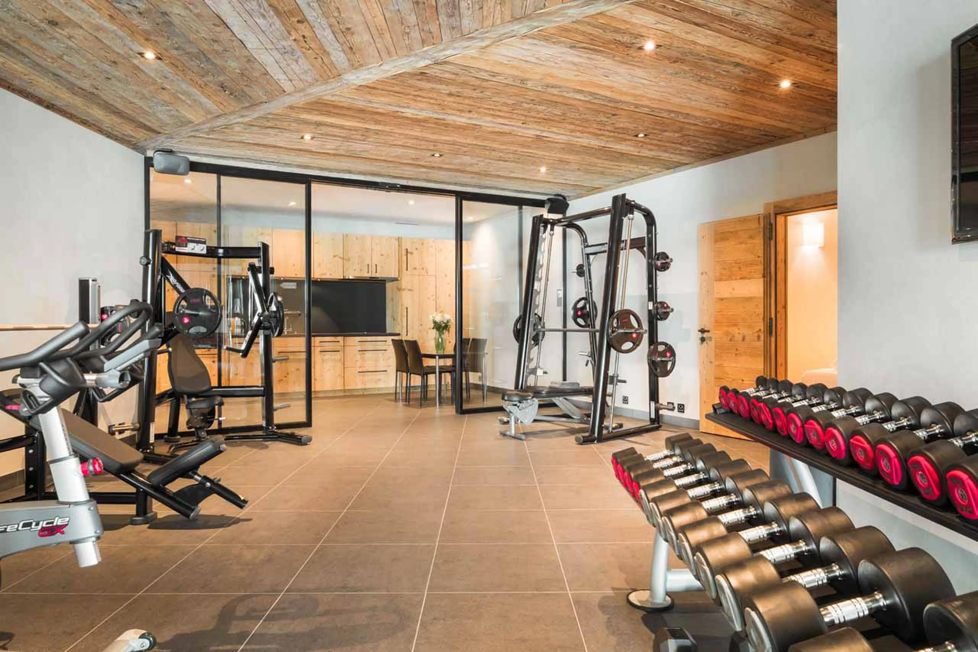 Gym at Alpine Estate in Verbier