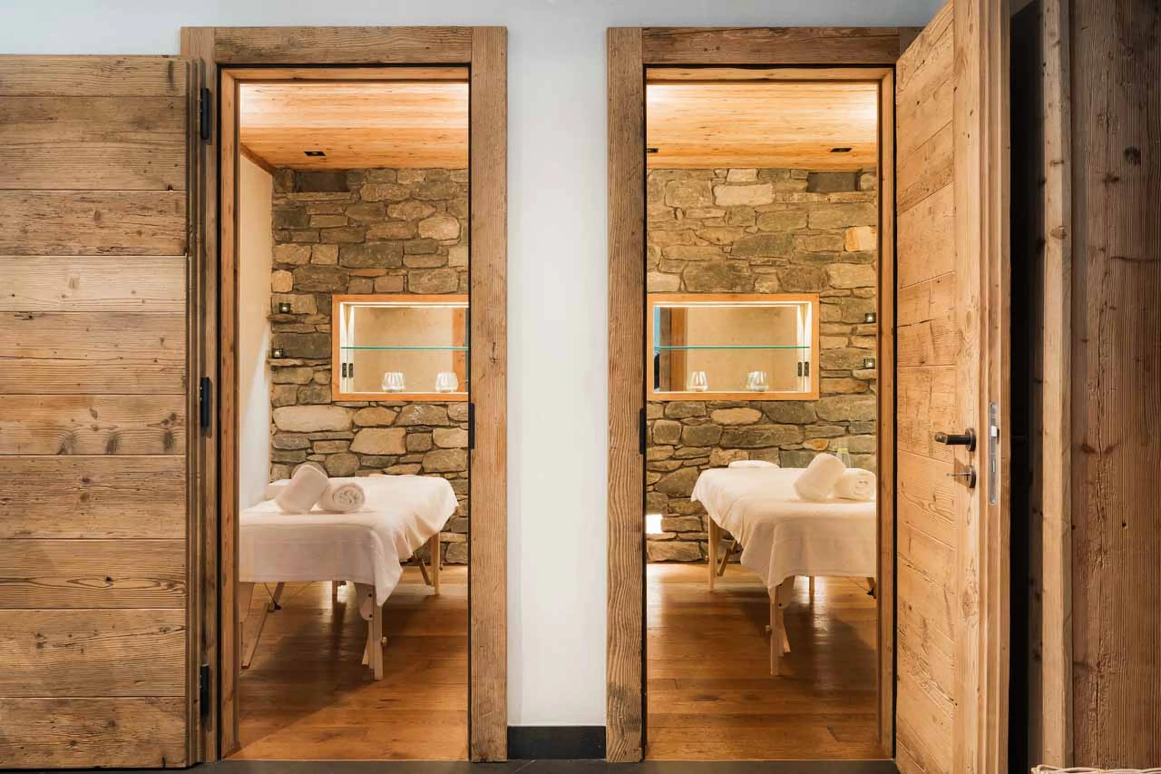 Massage room at Alpine Estate in Verbier