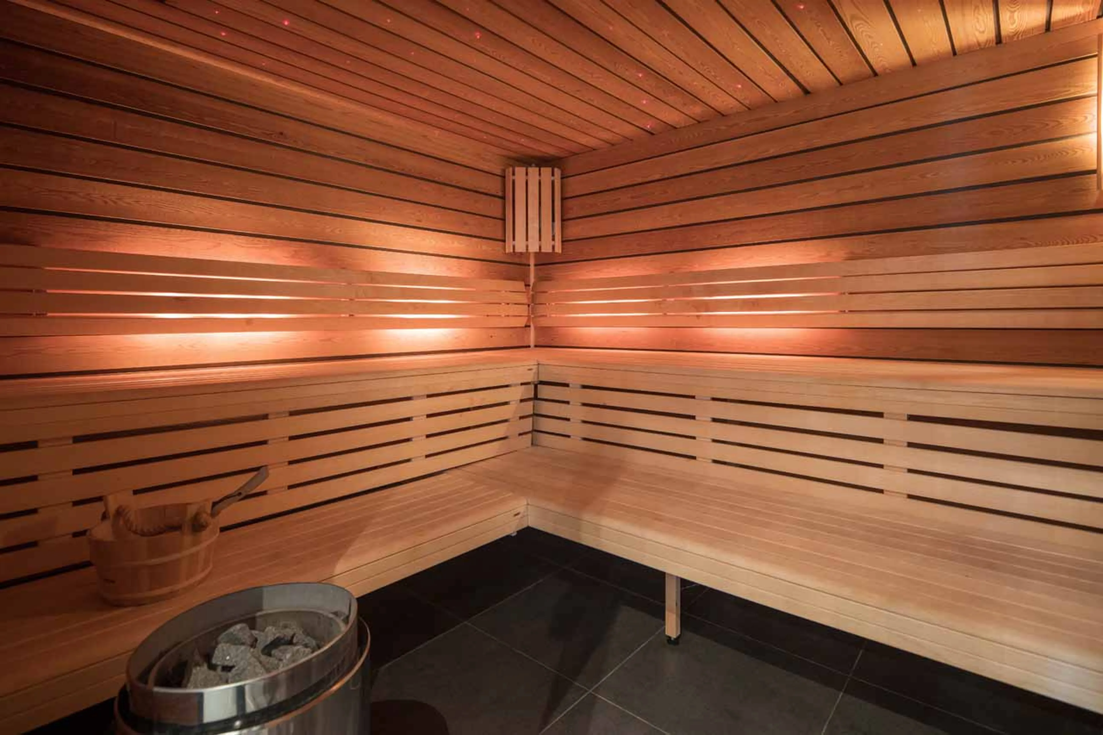 Sauna at Alpine Estate in Verbier