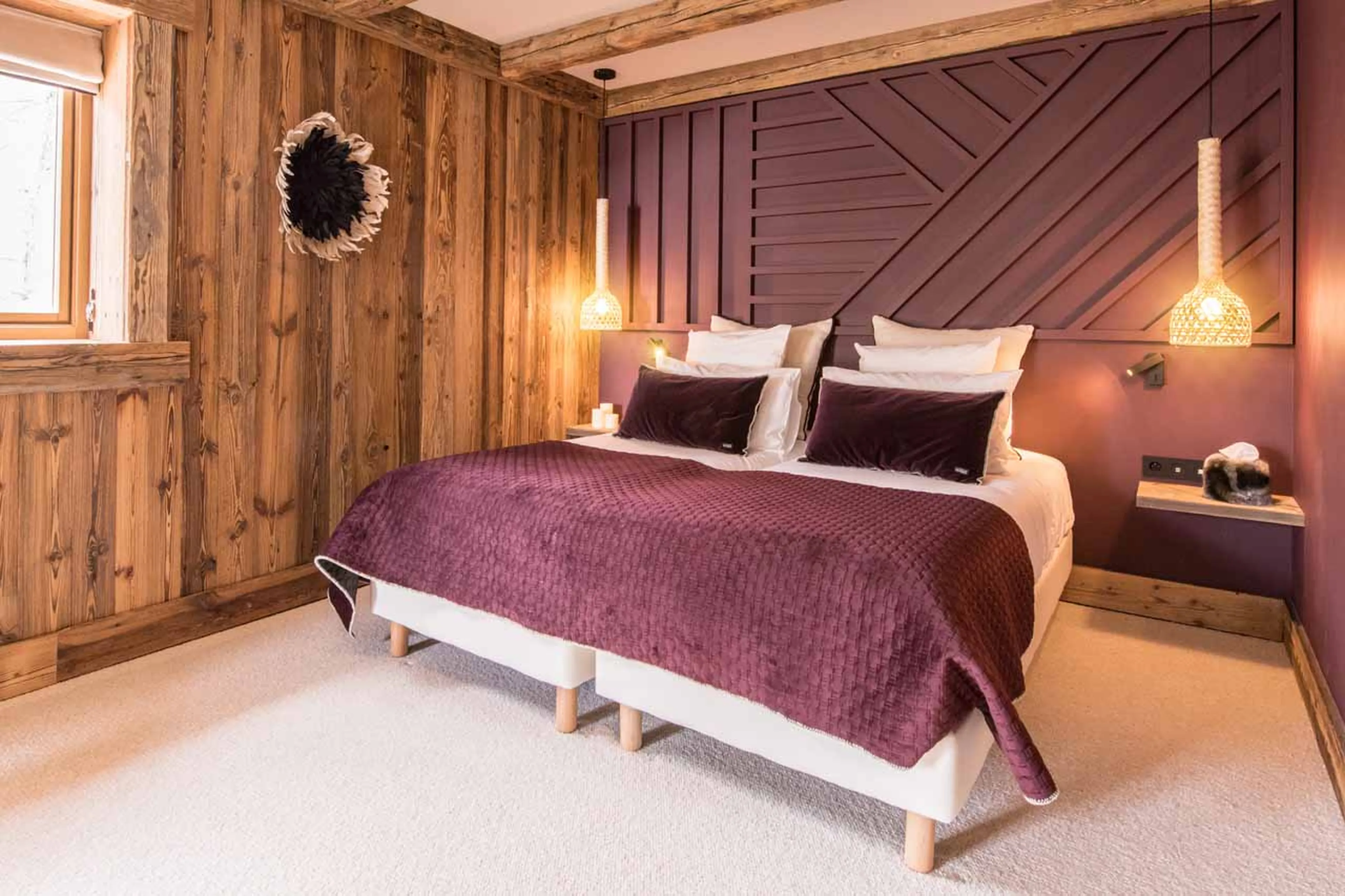 Bedroom three at Chalet O Valala in Val d'Isere